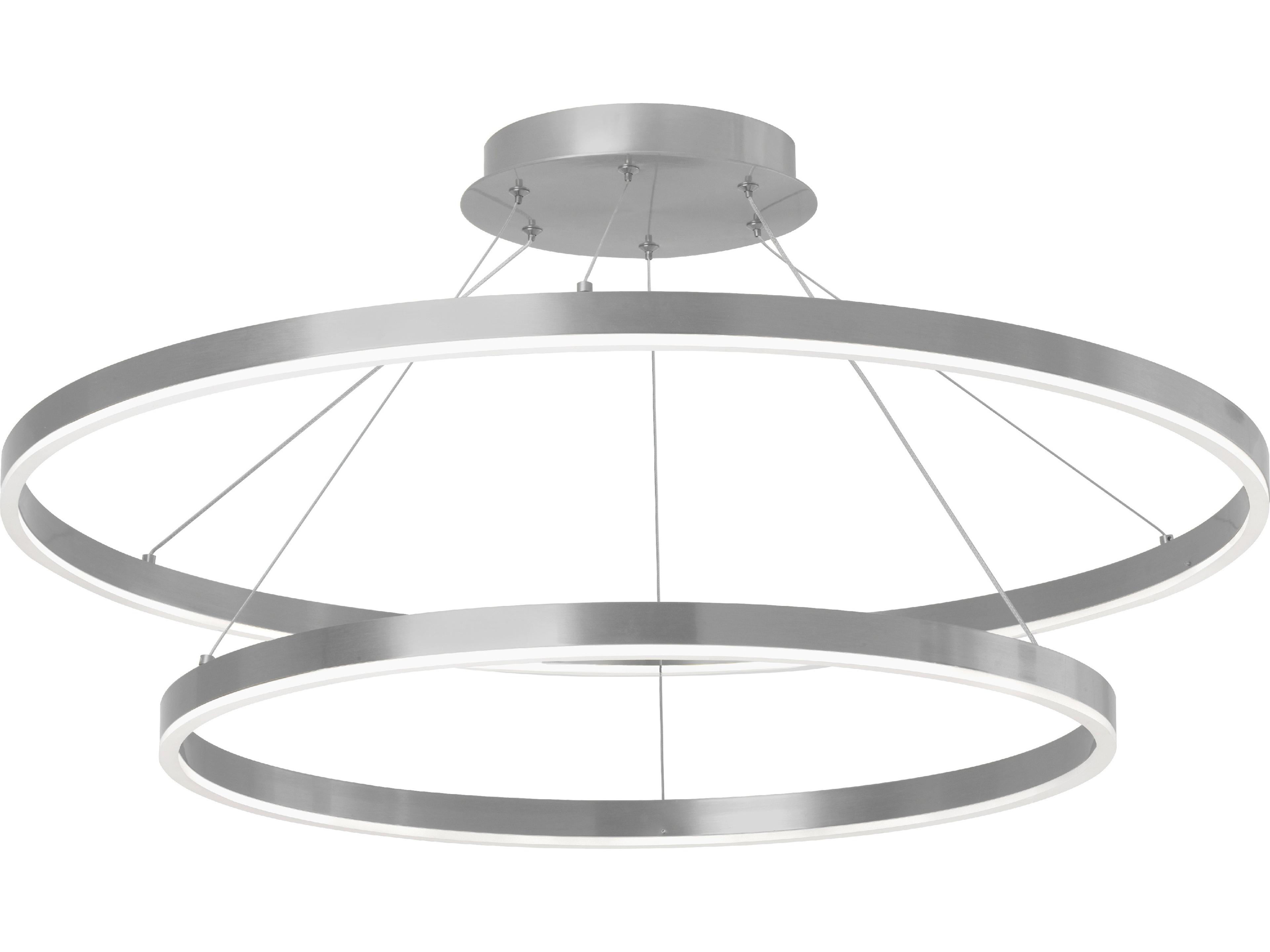 Dainolite Circulo 1-Light Silver Round Pendant