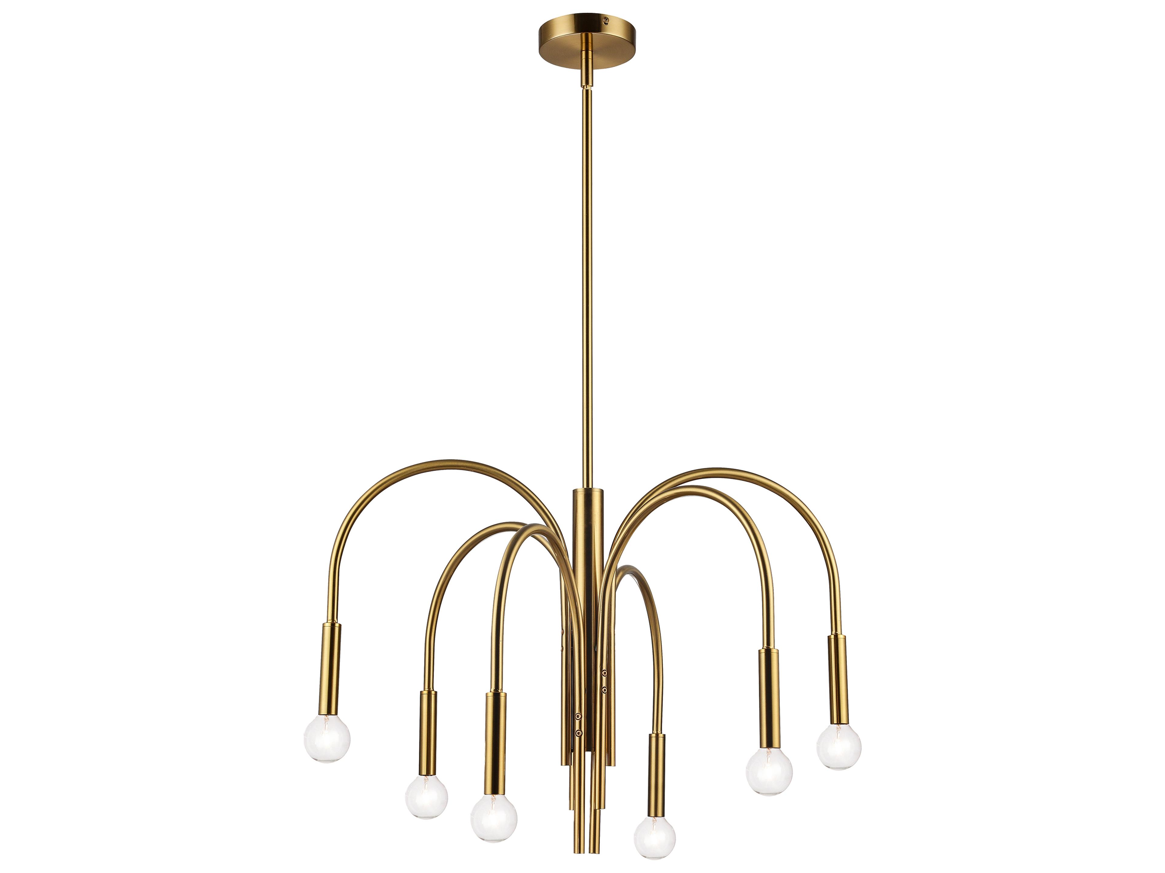 Dainolite Callway 6-Light Aged Brass Chandelier