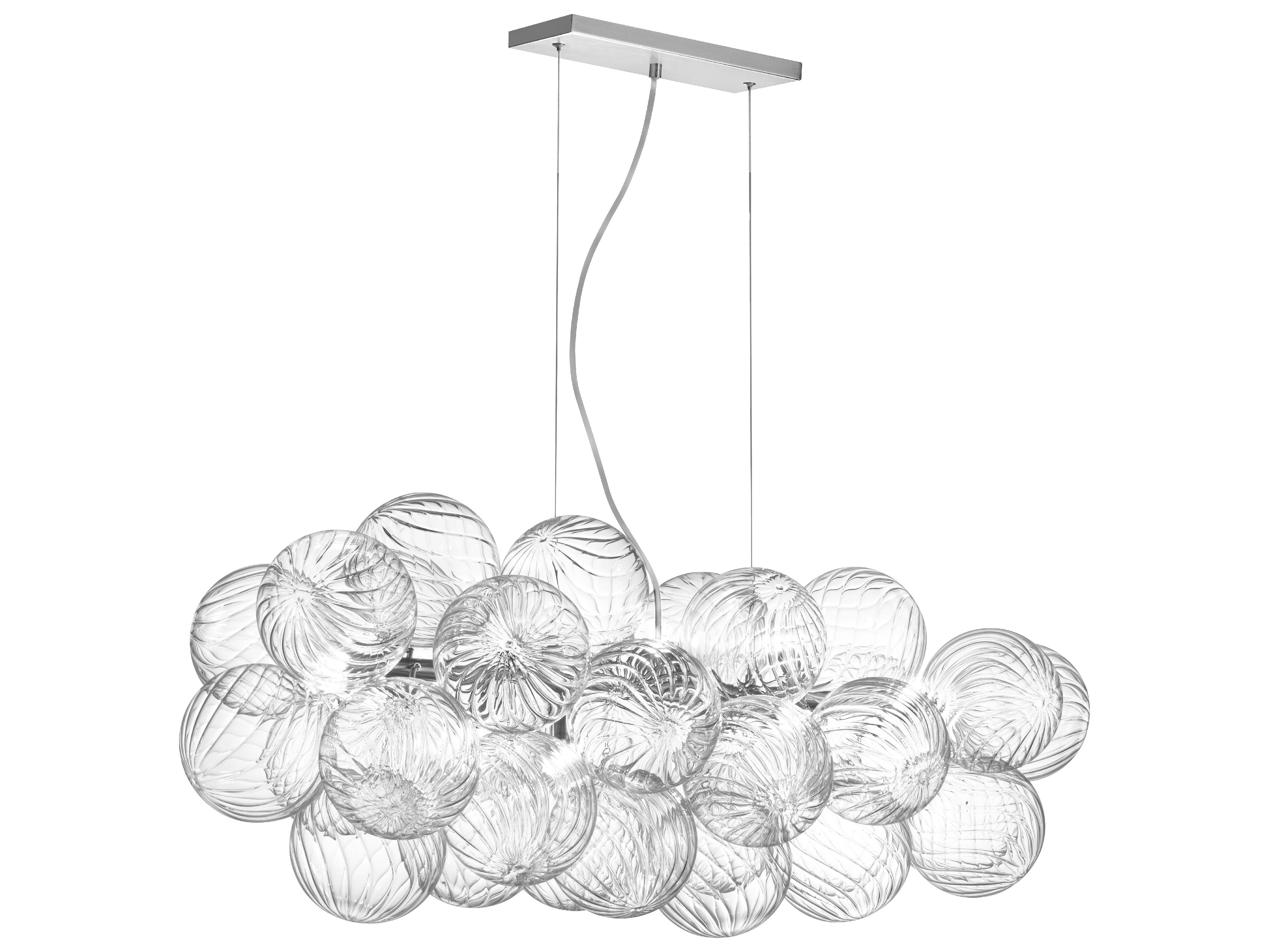 Dainolite Charlize 10-Light Polished Chrome Globe Island Pendant