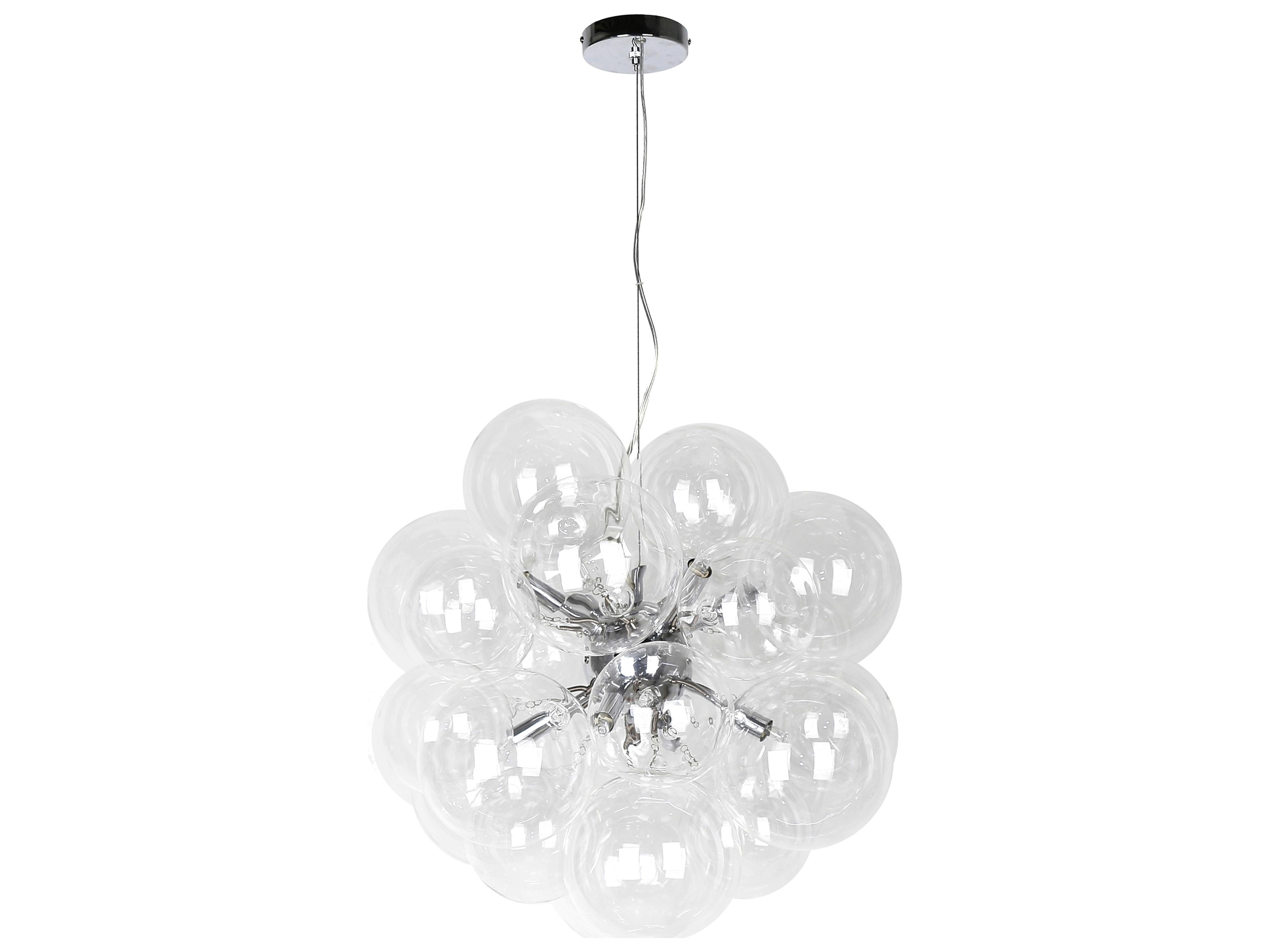 Dainolite Comet 6-Light Polished Chrome Globe Sputnik Chandelier
