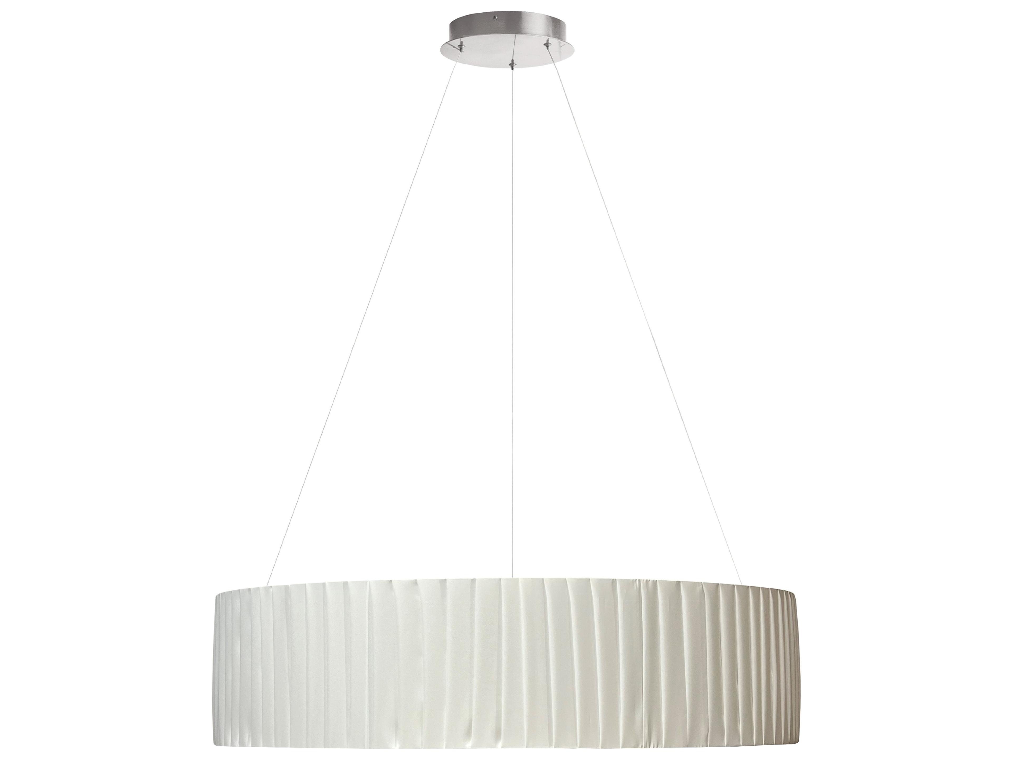 Dainolite Carla 1-Light Matte White Round Pendant