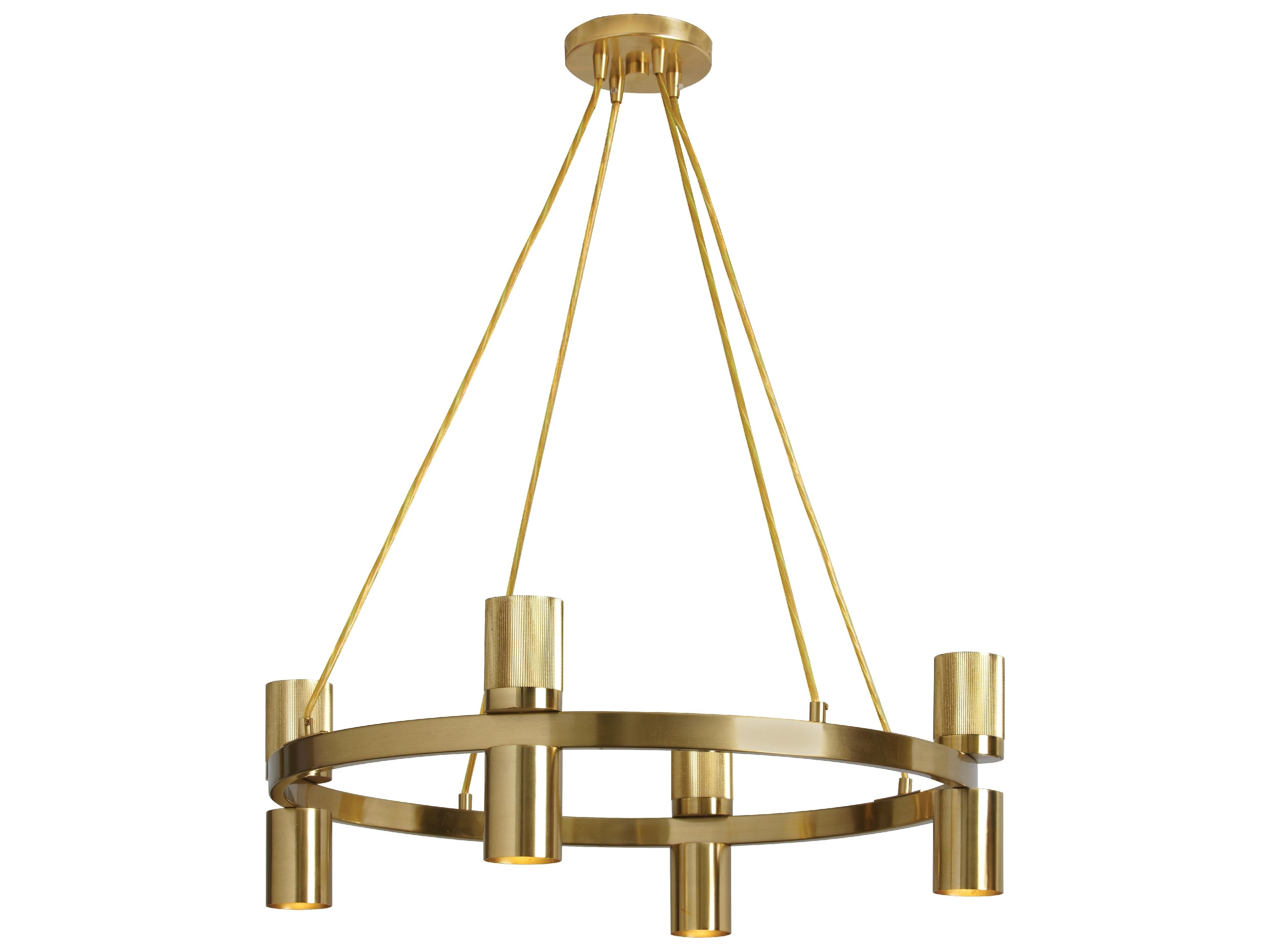 Dainolite Cerelia 8-Light Aged Brass Geometric Chandelier