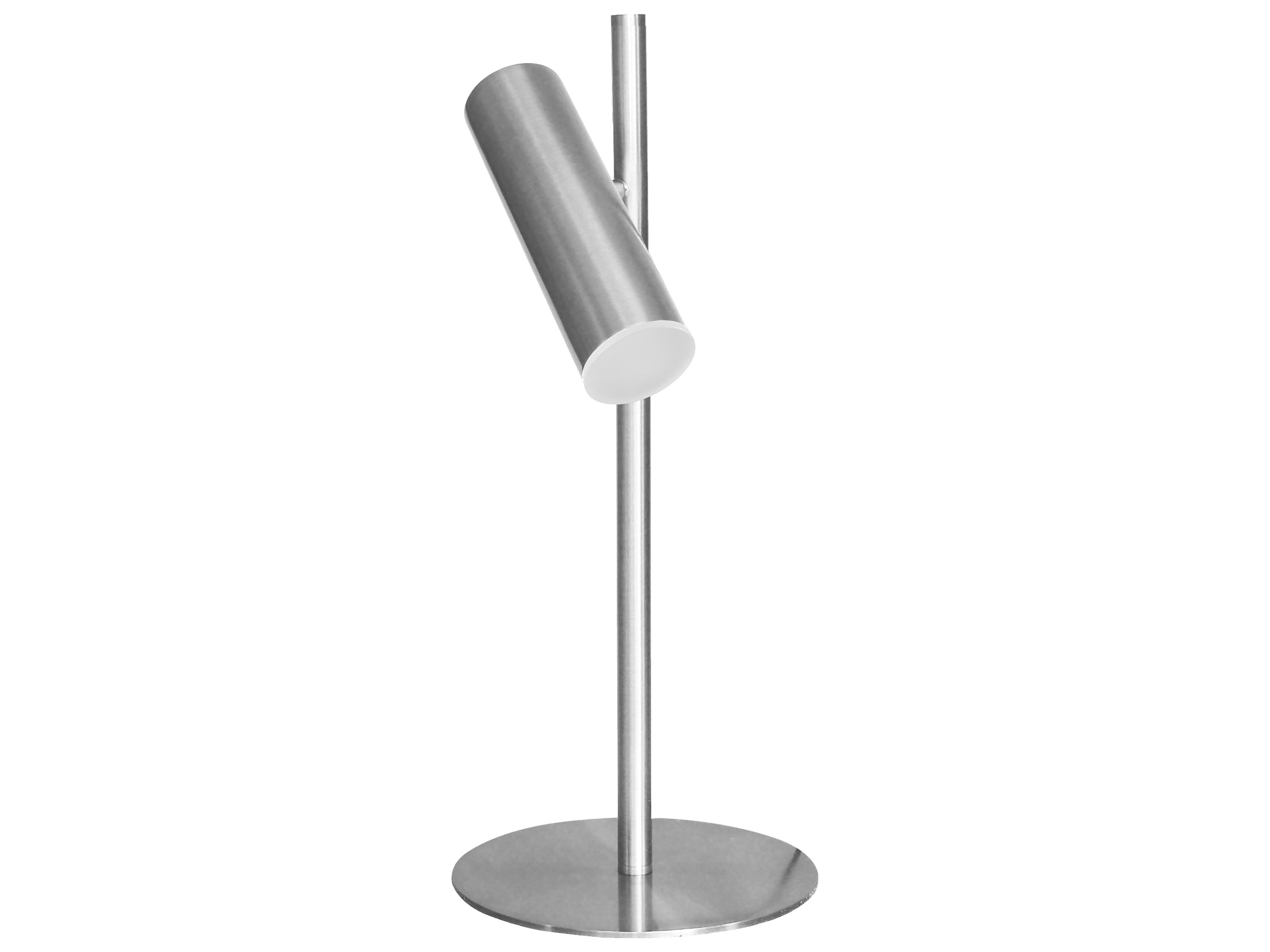 Dainolite Constance Satin Chrome Frosted Acrylic Table Lamp