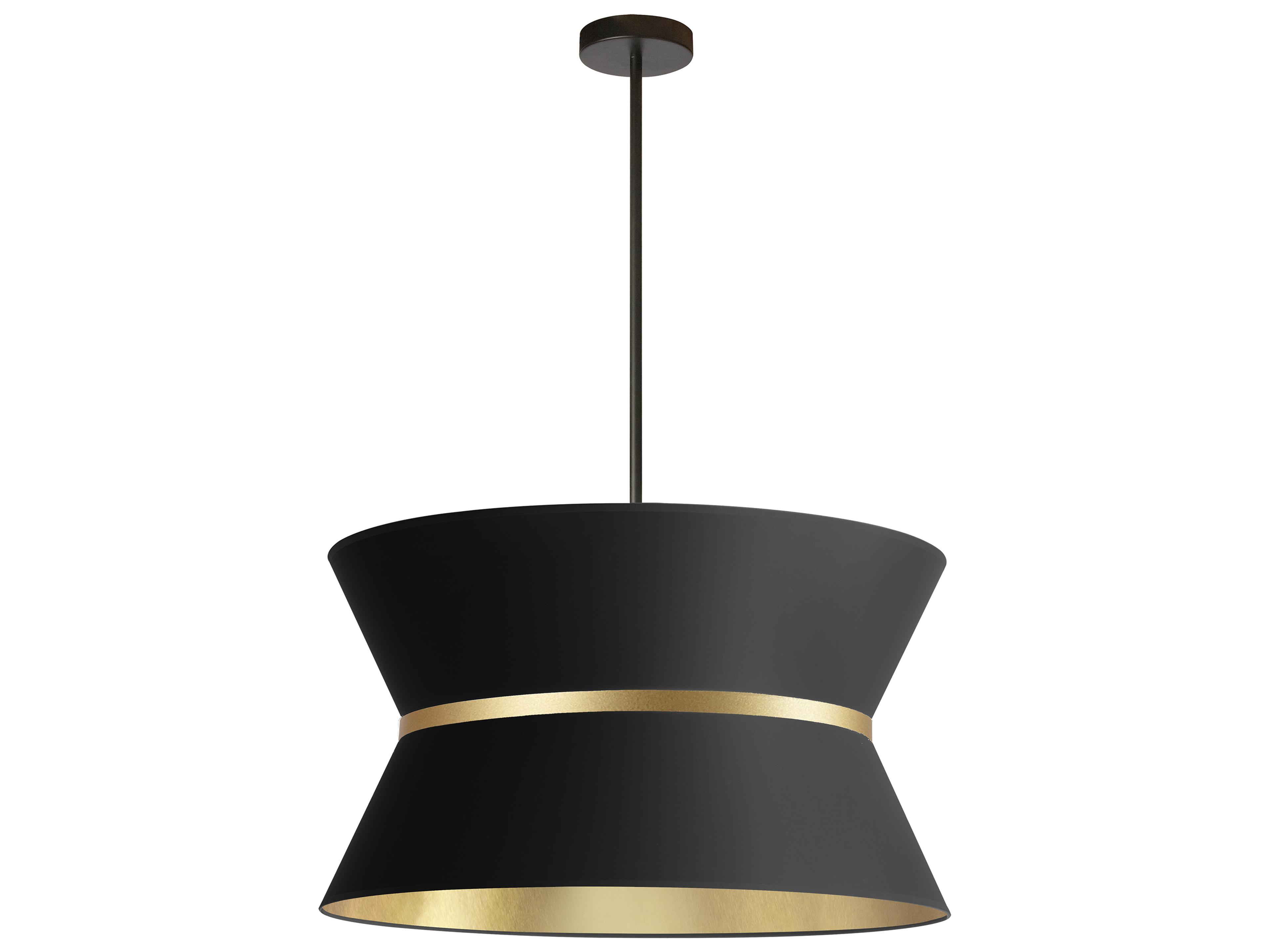 Dainolite Caterine 4-Light Matte Black Gold Pendant