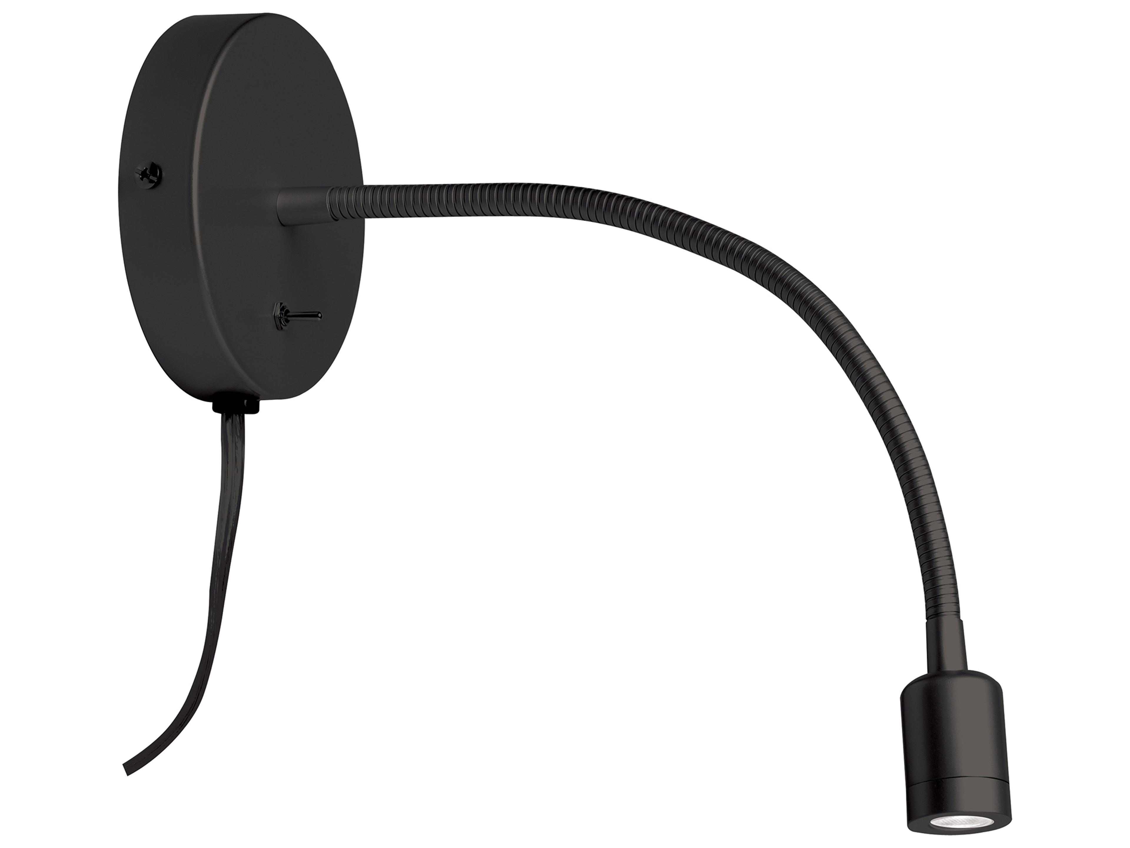 Dainolite Wynne 1-Light Matte Black Wall Sconce