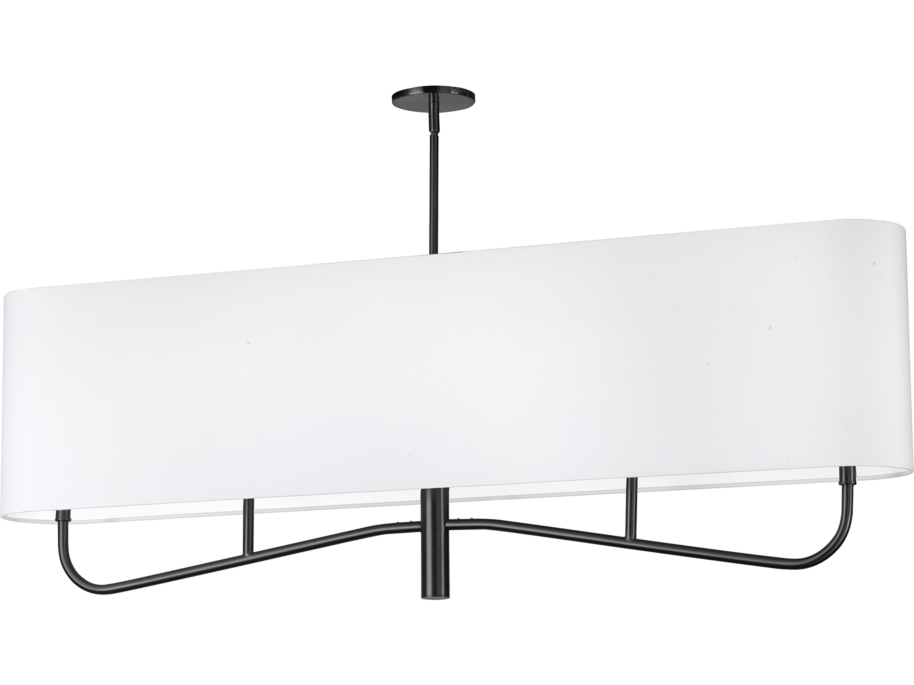 Dainolite Eleanor 4-Light Matte Black Island Pendant