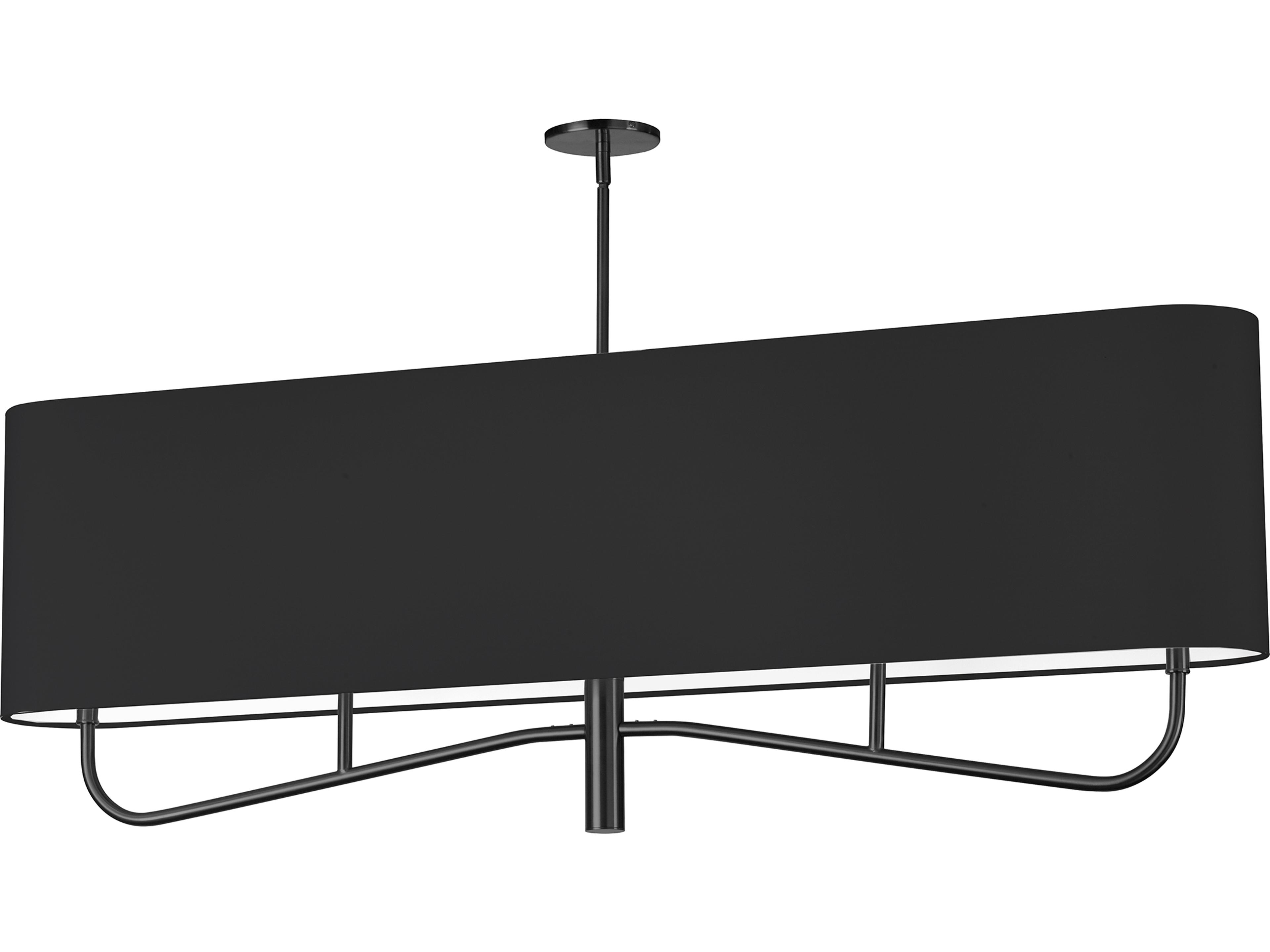 Dainolite Eleanor 4-Light Matte Black Island Pendant