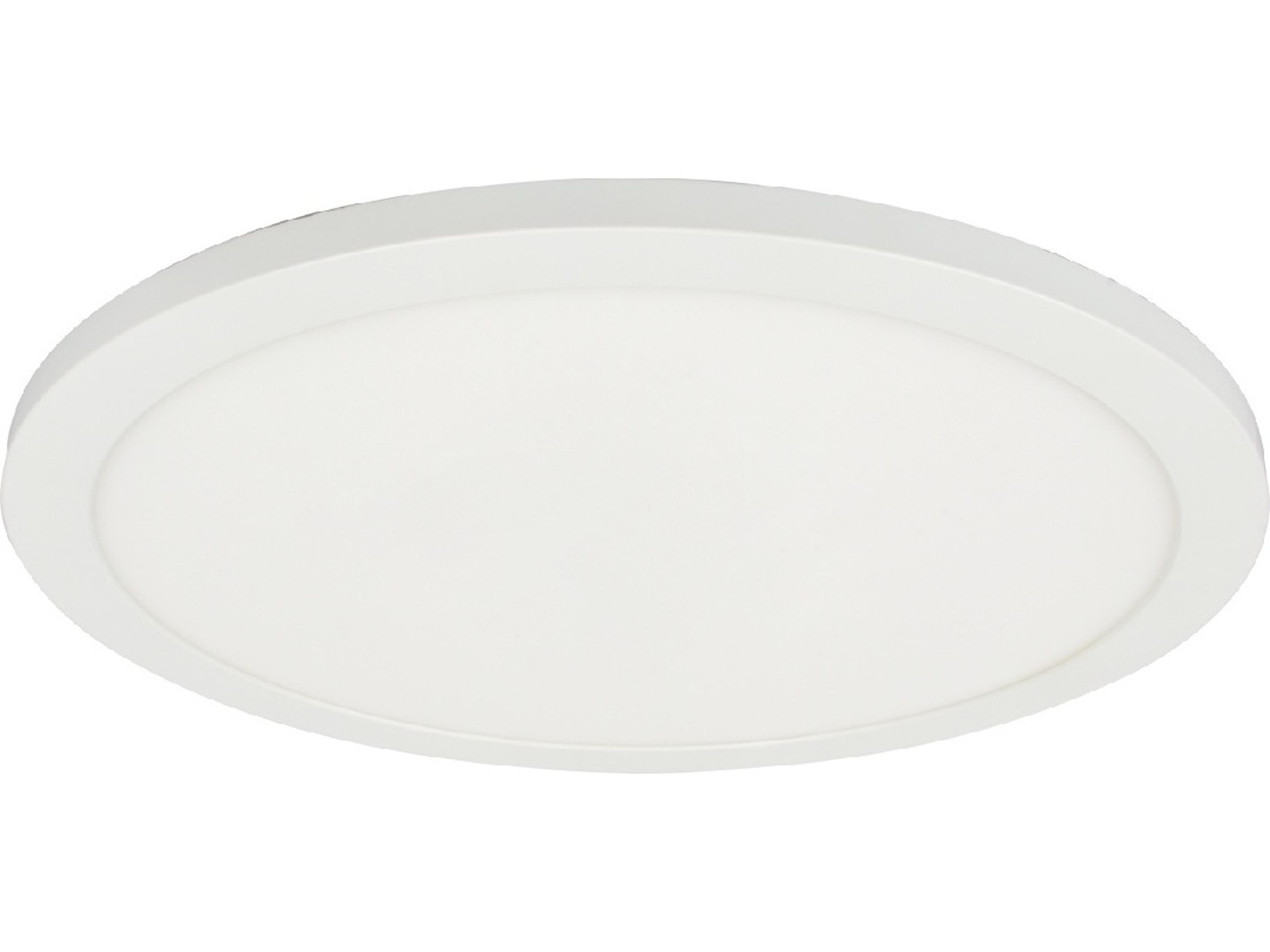 Dainolite Franchesa 1-Light Matte White Round Flush Mount