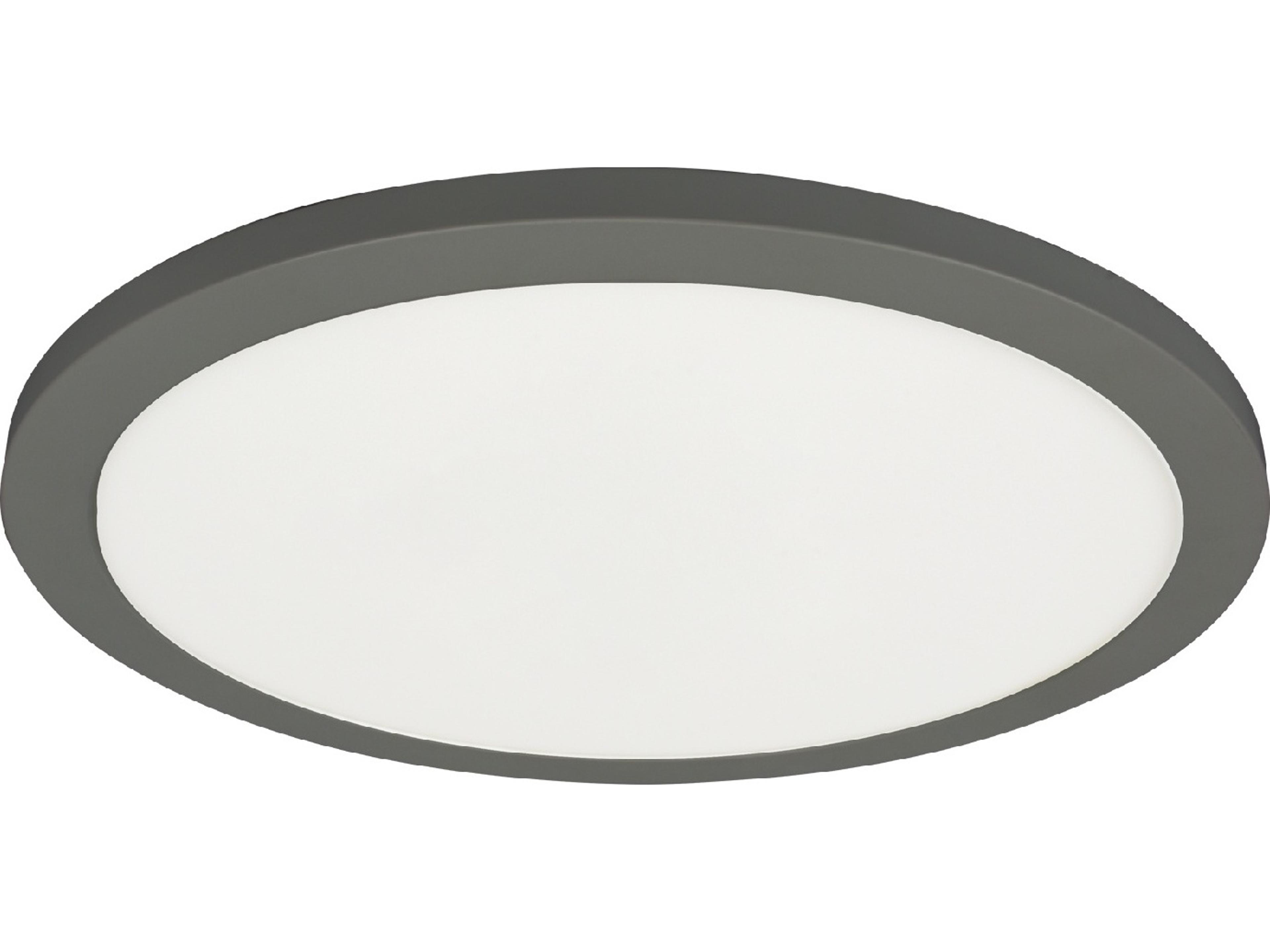 Dainolite Franchesa 1-Light Matte Black Round Flush Mount