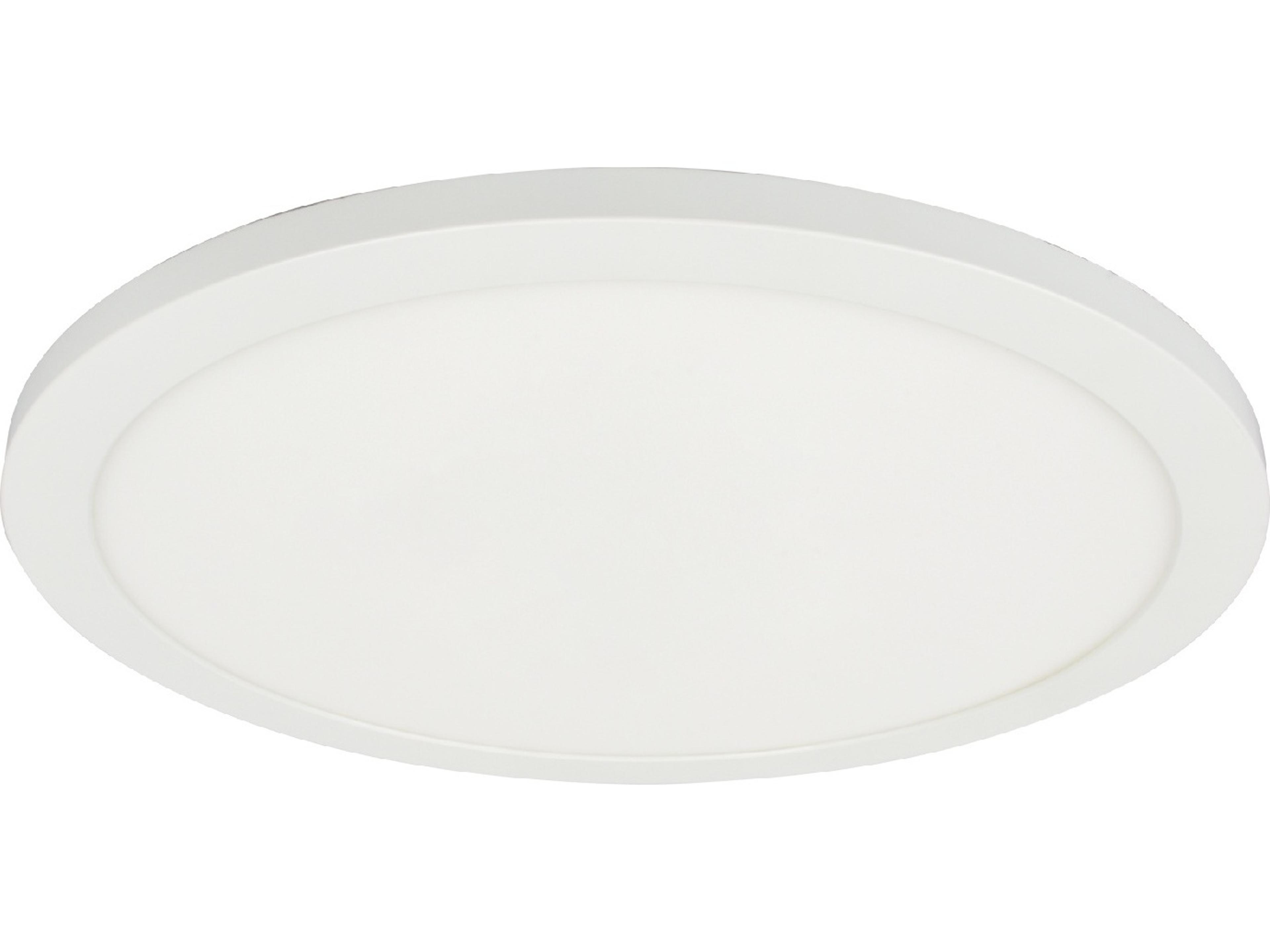 Dainolite Franchesa 1-Light Matte White Round Flush Mount