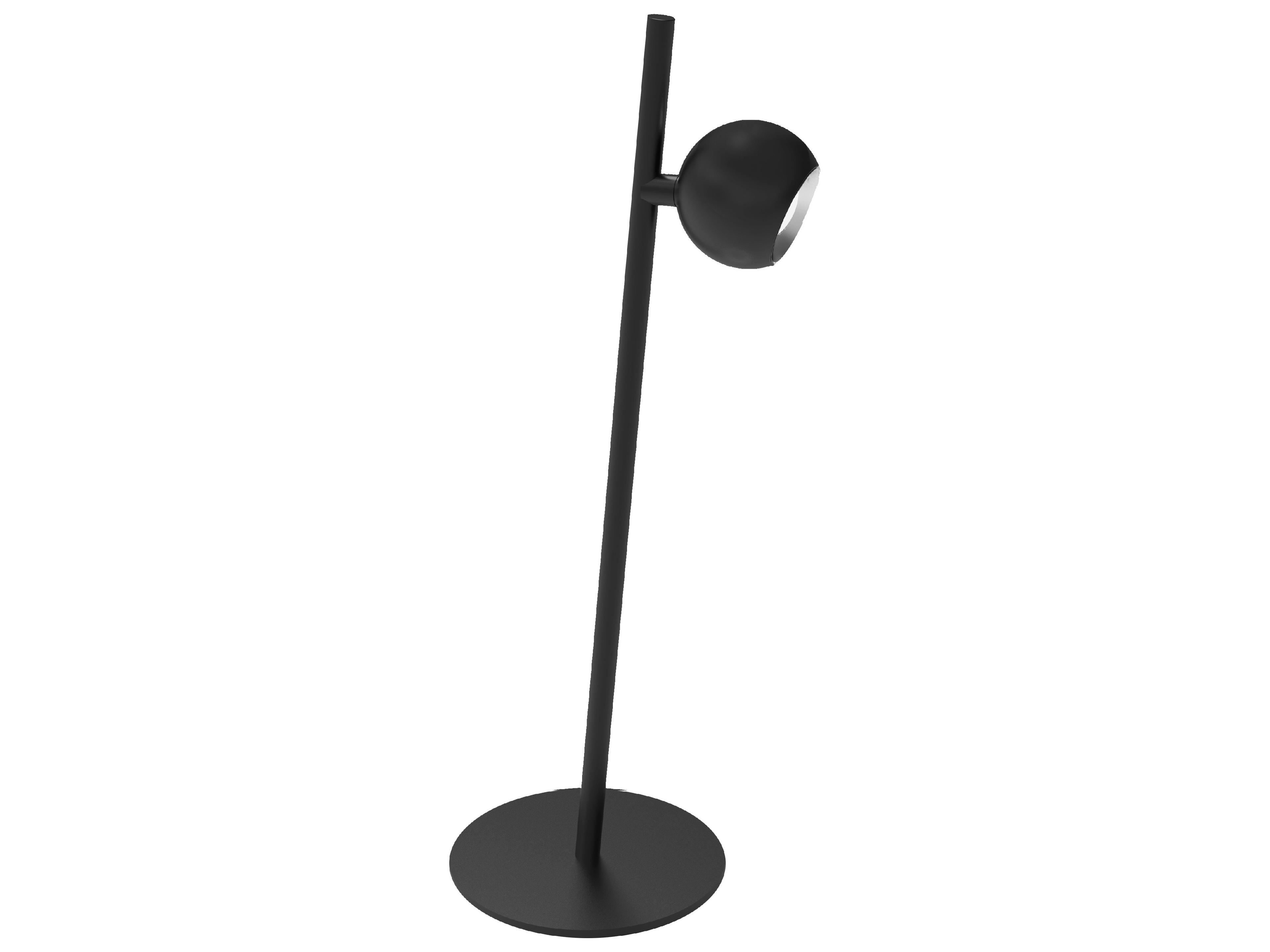 Dainolite Fernanda Satin Black Table Lamp
