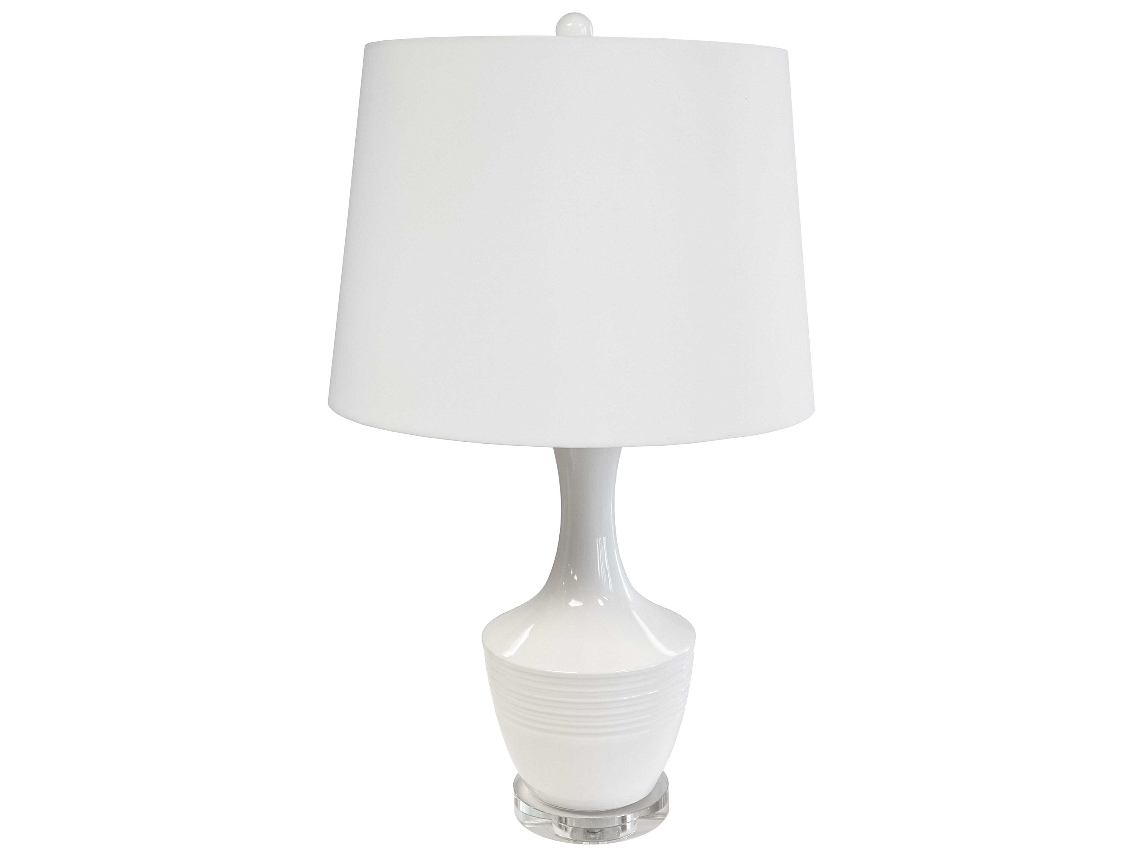 Dainolite Goliath White Fabric Buffet Lamp
