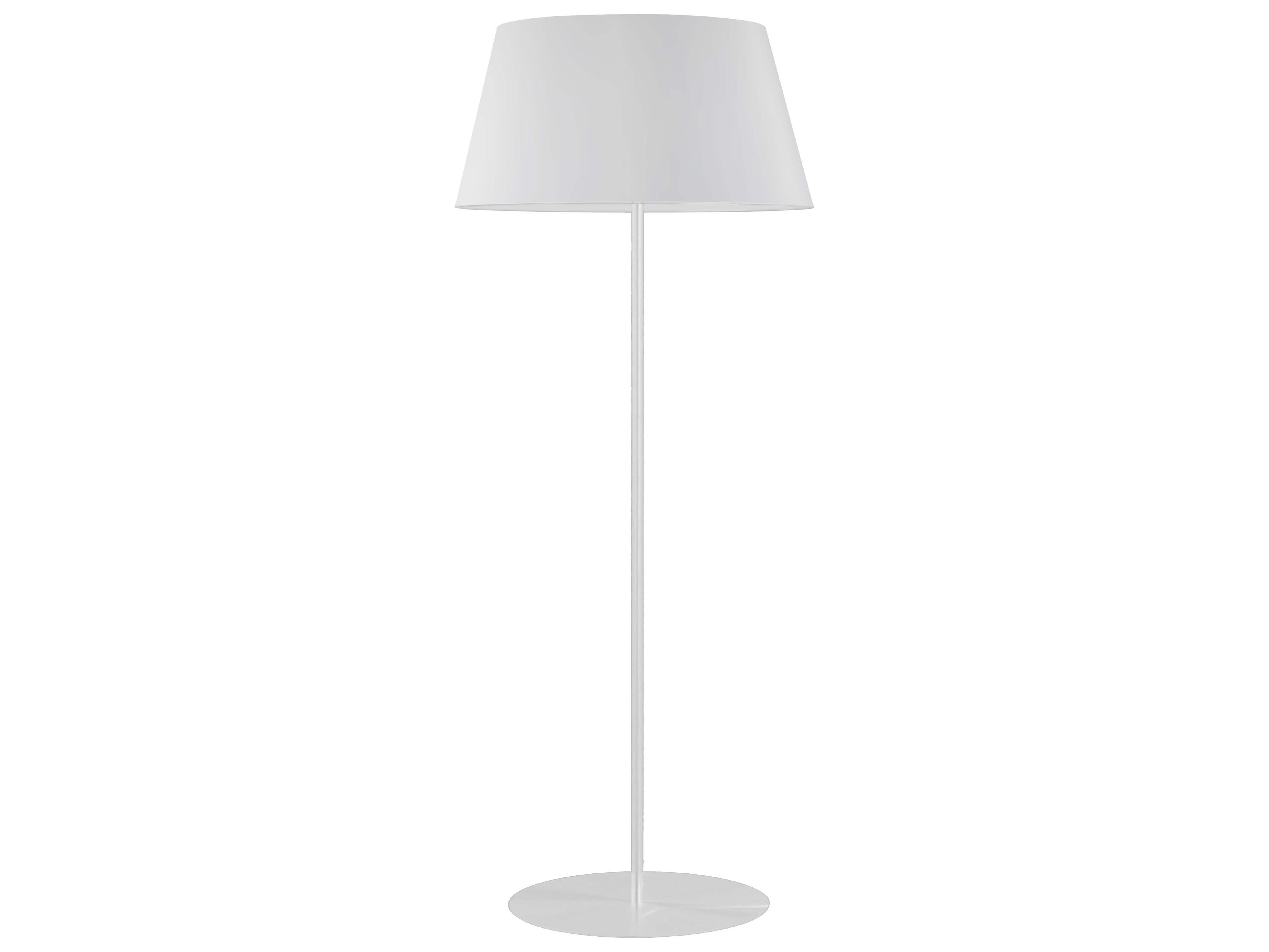 Dainolite Gretchen Matte White Fabric Floor Lamp