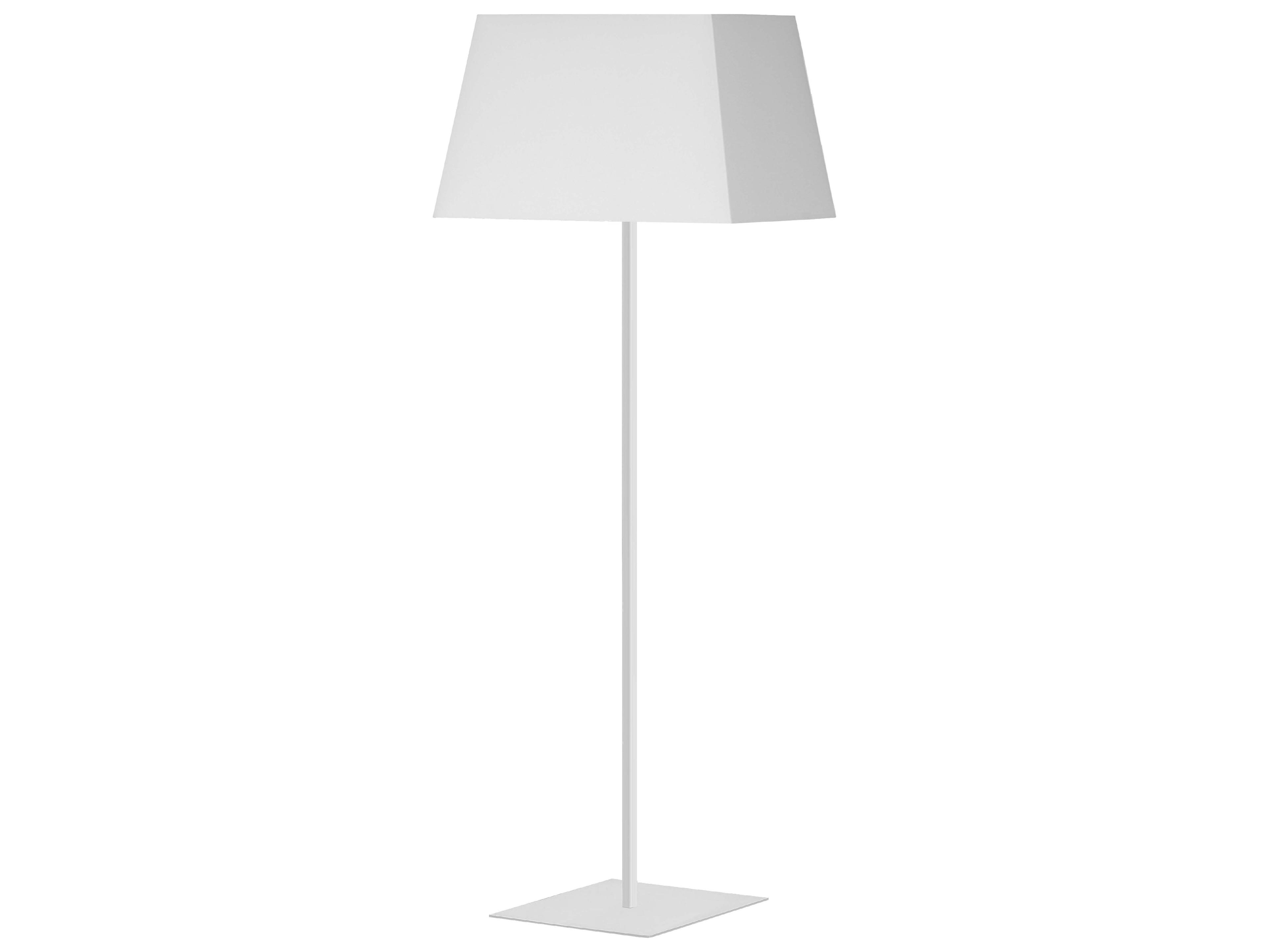Dainolite Gretchen Matte White Fabric Floor Lamp