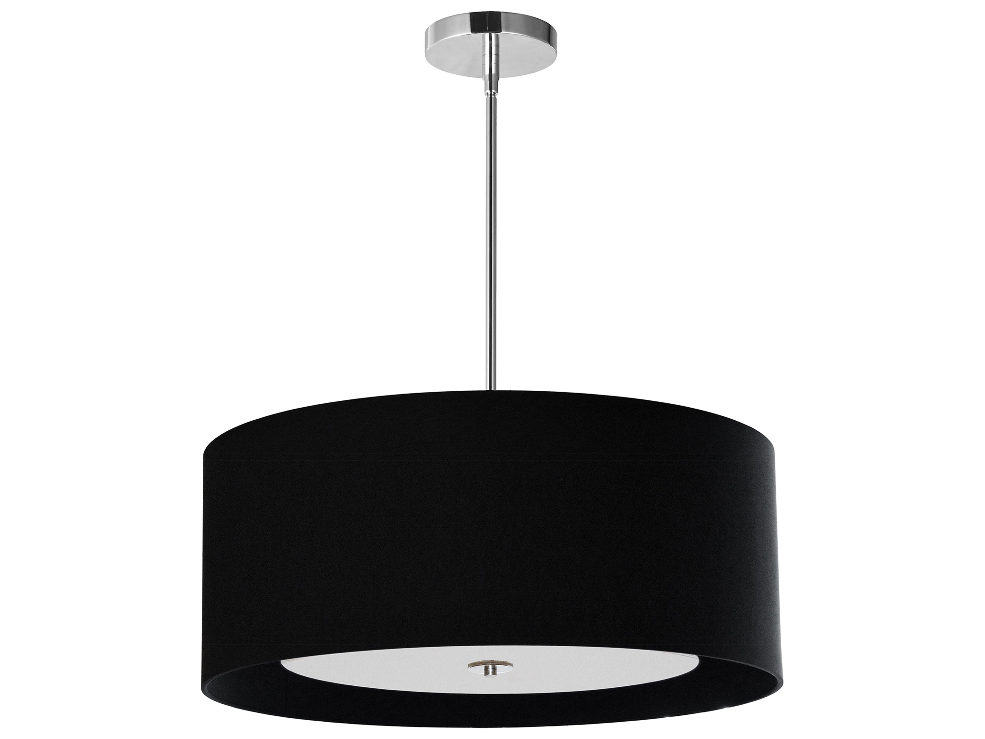 Dainolite Helena 4-Light Polished Chrome Black Pendant
