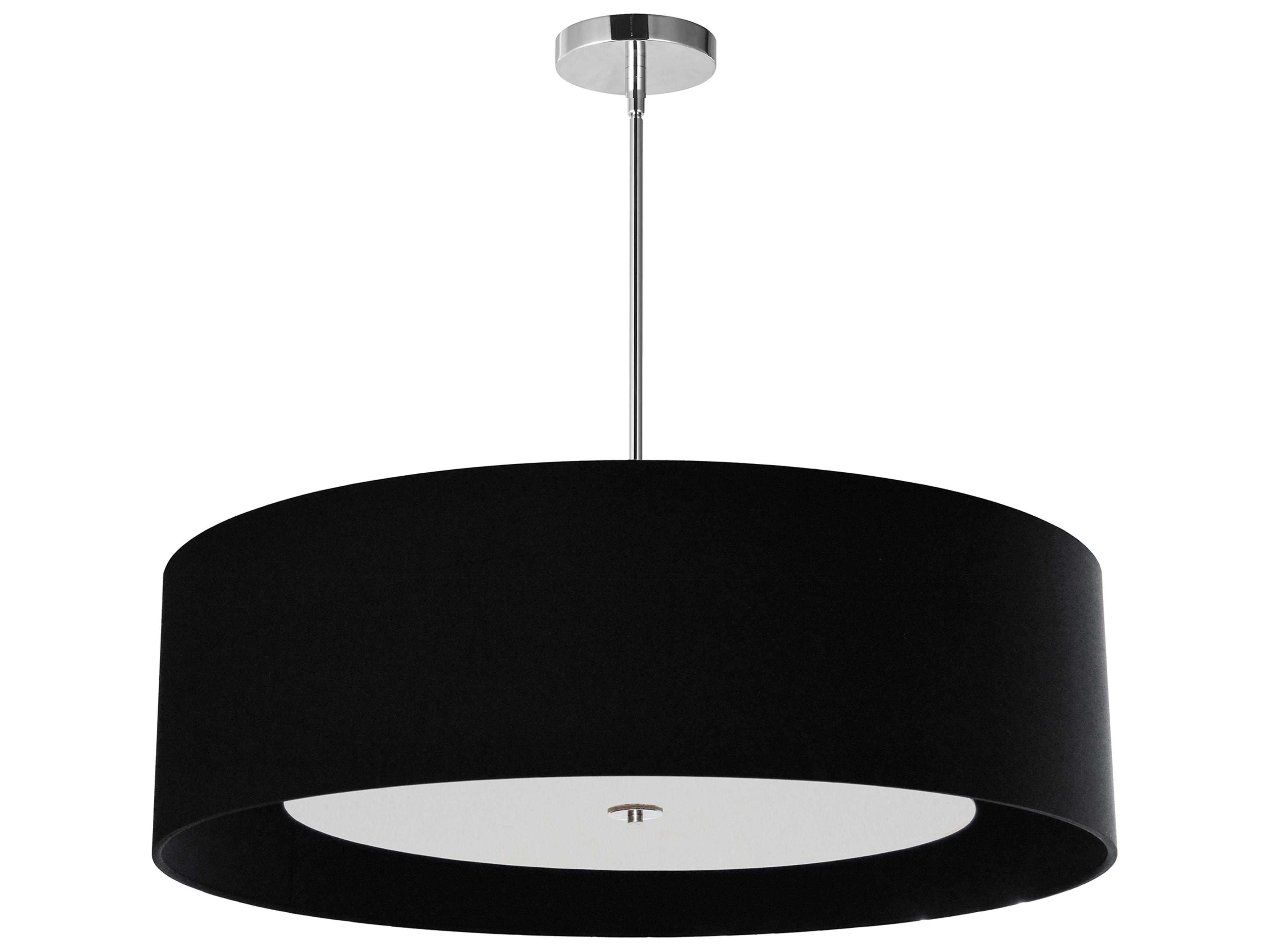 Dainolite Helena 4-Light Polished Chrome Black Pendant