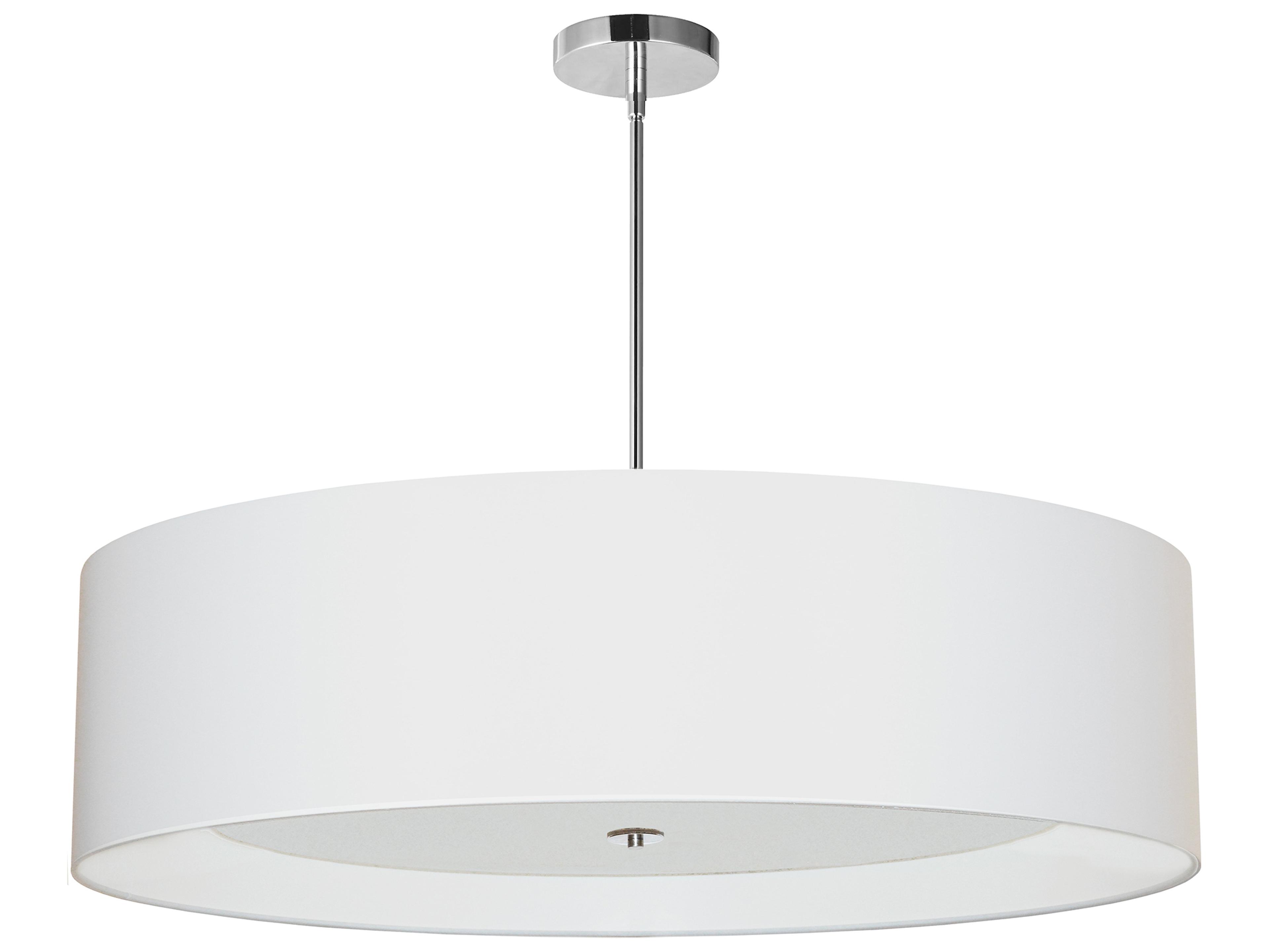 Dainolite Helena 4-Light Polished Chrome White Pendant
