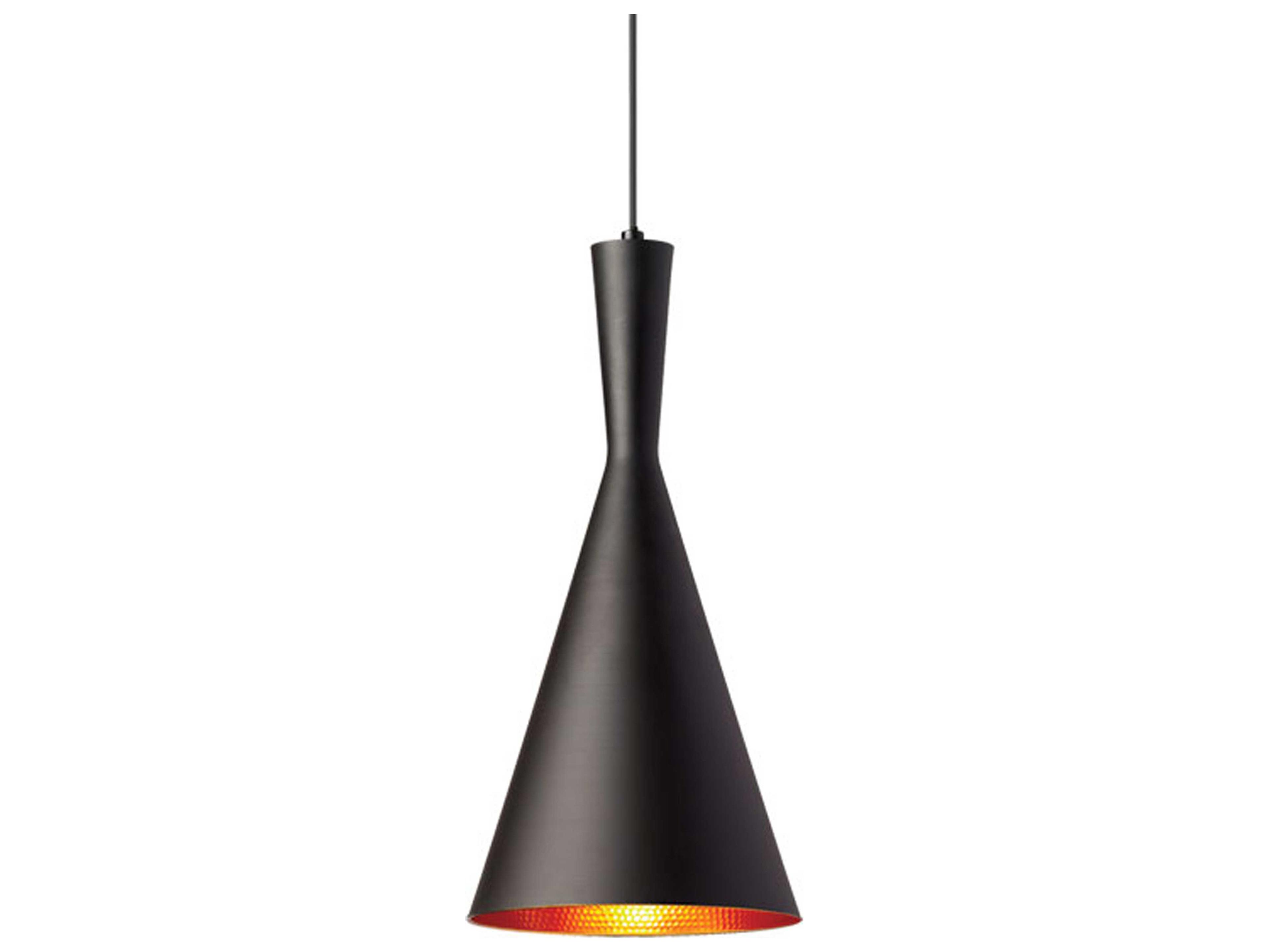 Dainolite Helsinki 1-Light Matte Black Gold Mini Pendant