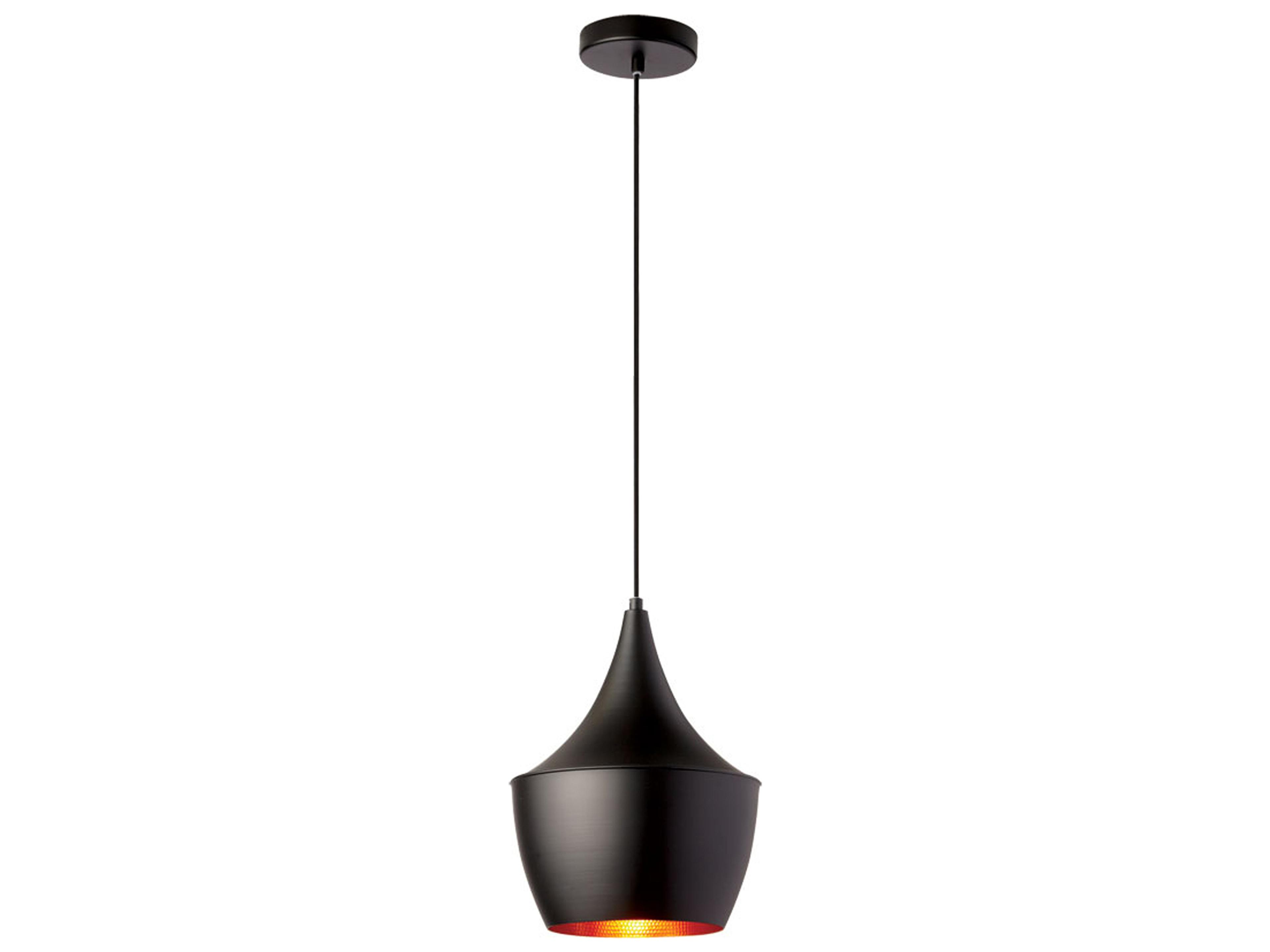 Dainolite Helsinki 1-Light Matte Black Gold Mini Pendant