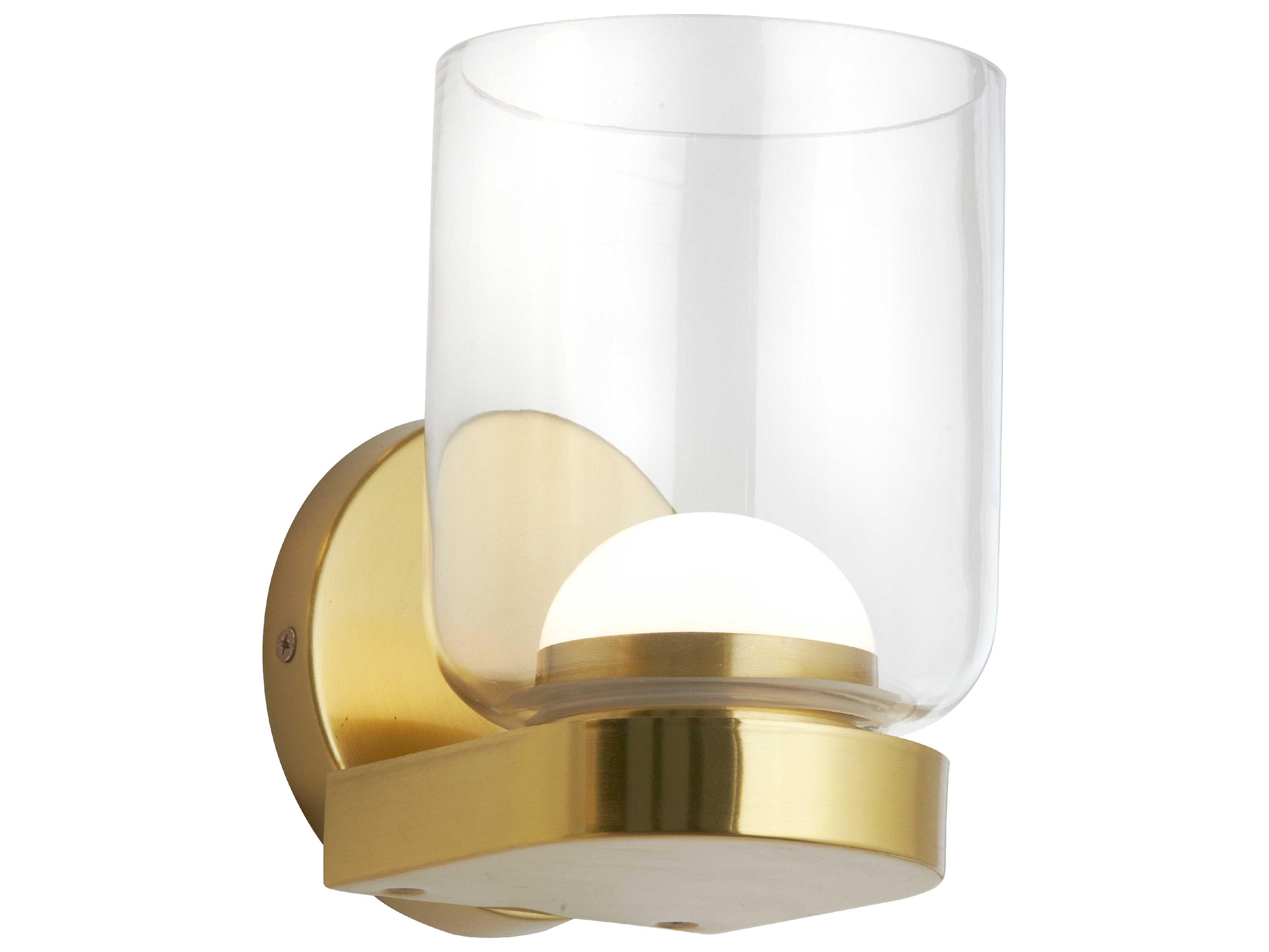 Dainolite Nadine 1-Light Aged Brass Wall Sconce