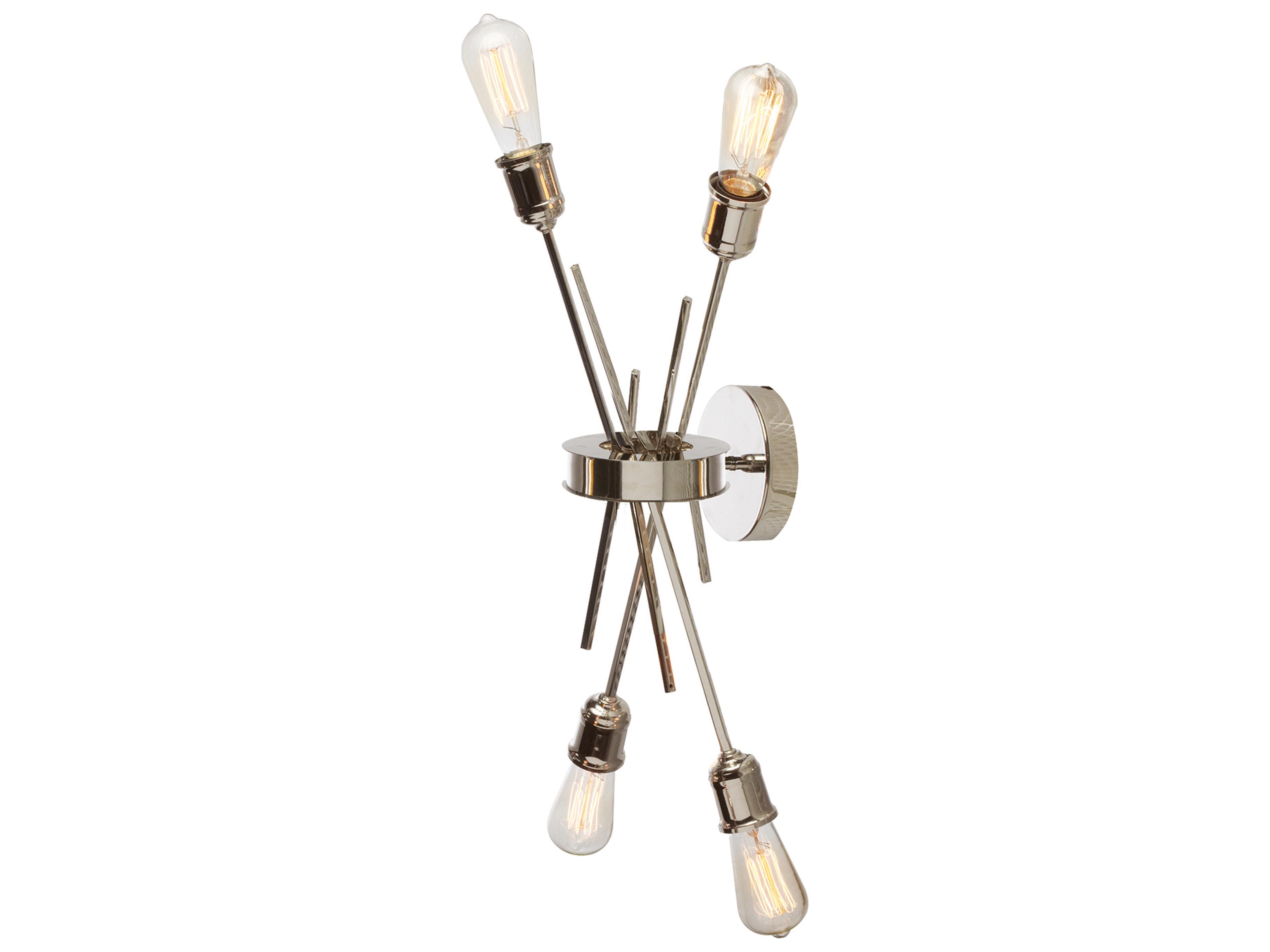 Dainolite Nebraska 4-Light Burnished Chrome Wall Sconce