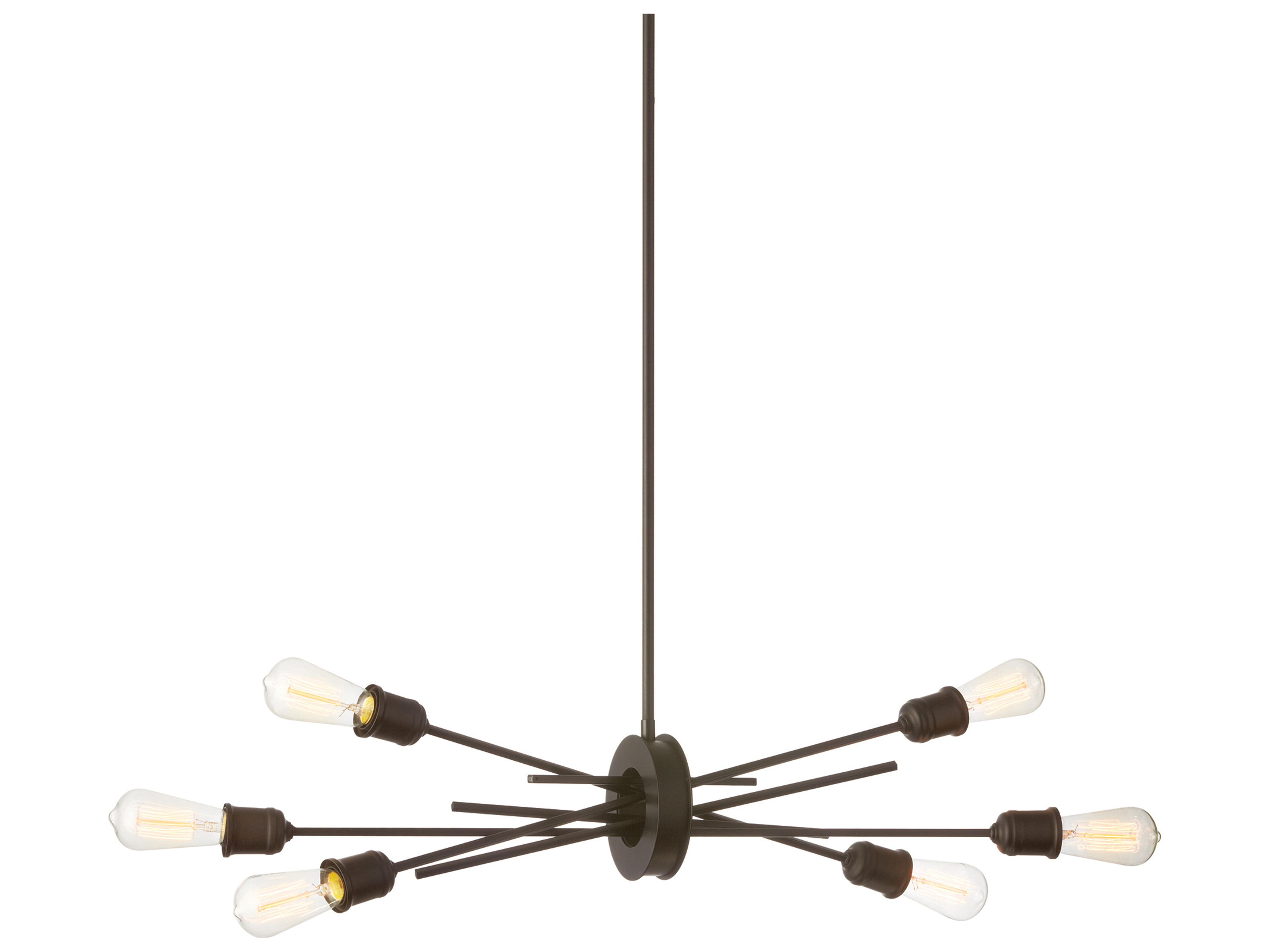 Dainolite Nebraska 6-Light Espresso Bronze Linear Sputnik Pendant
