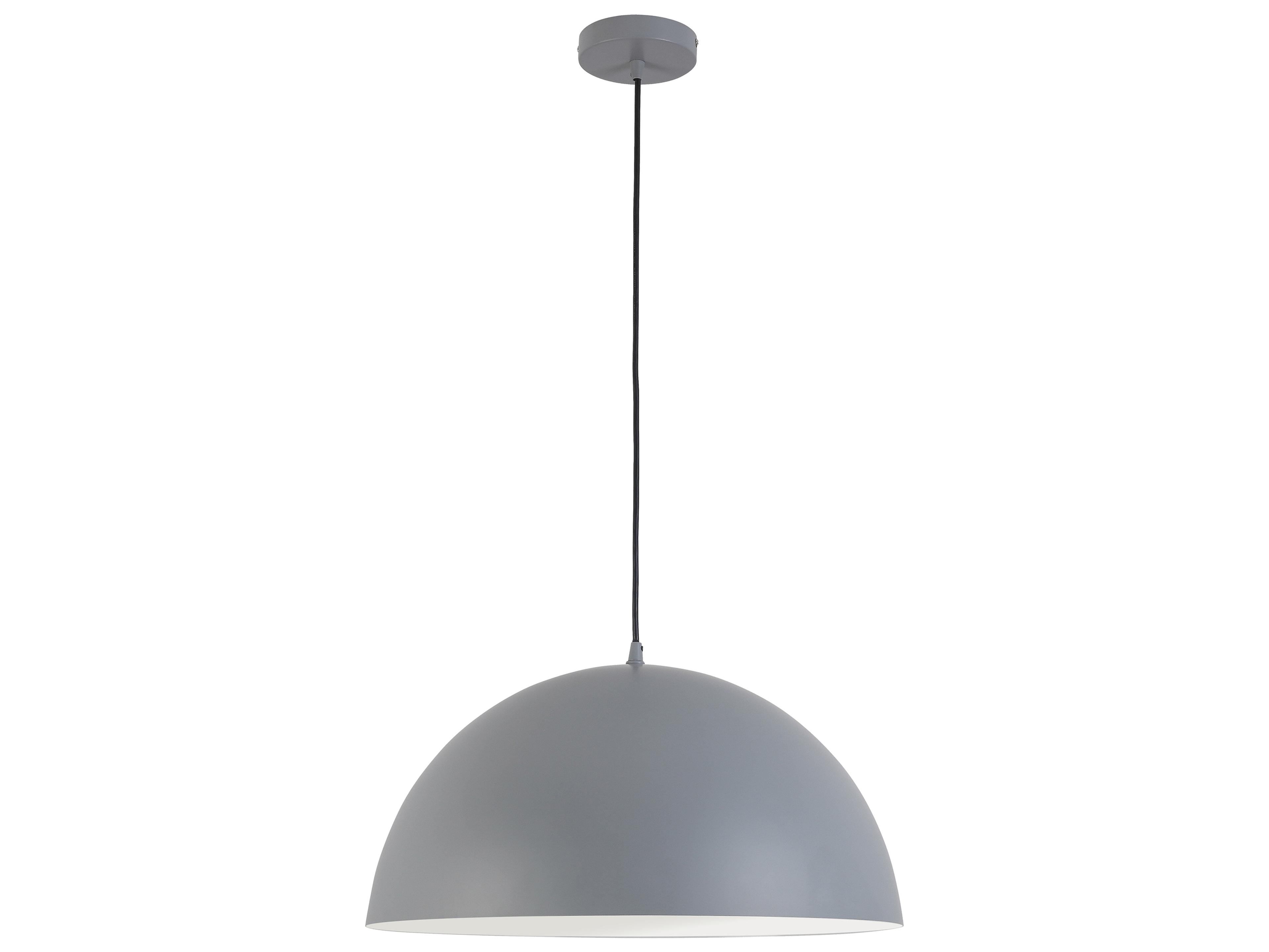 Dainolite Ofelia 1-Light Grey Dome Pendant