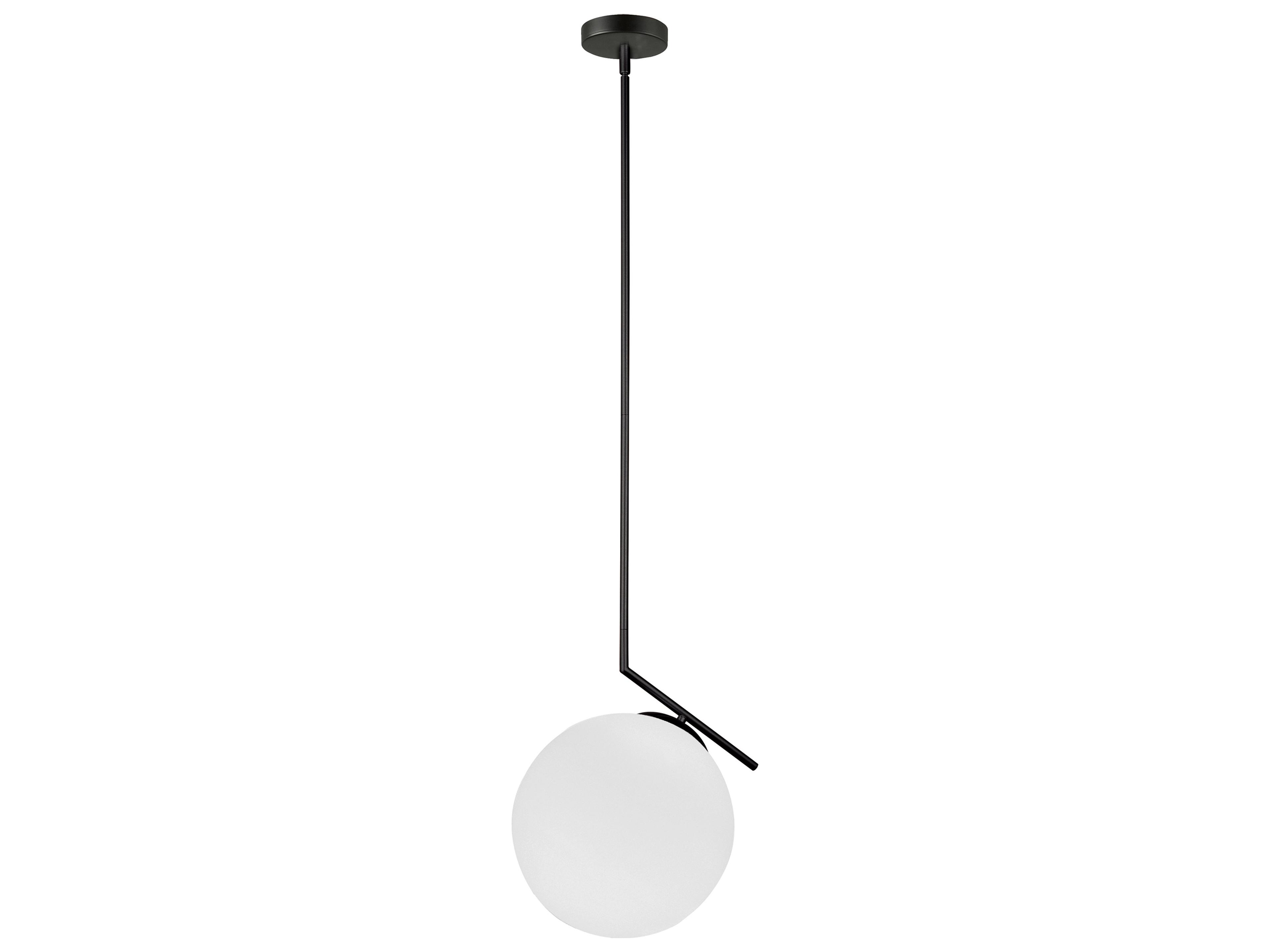 Dainolite Orion 1-Light Matte Black Globe Pendant
