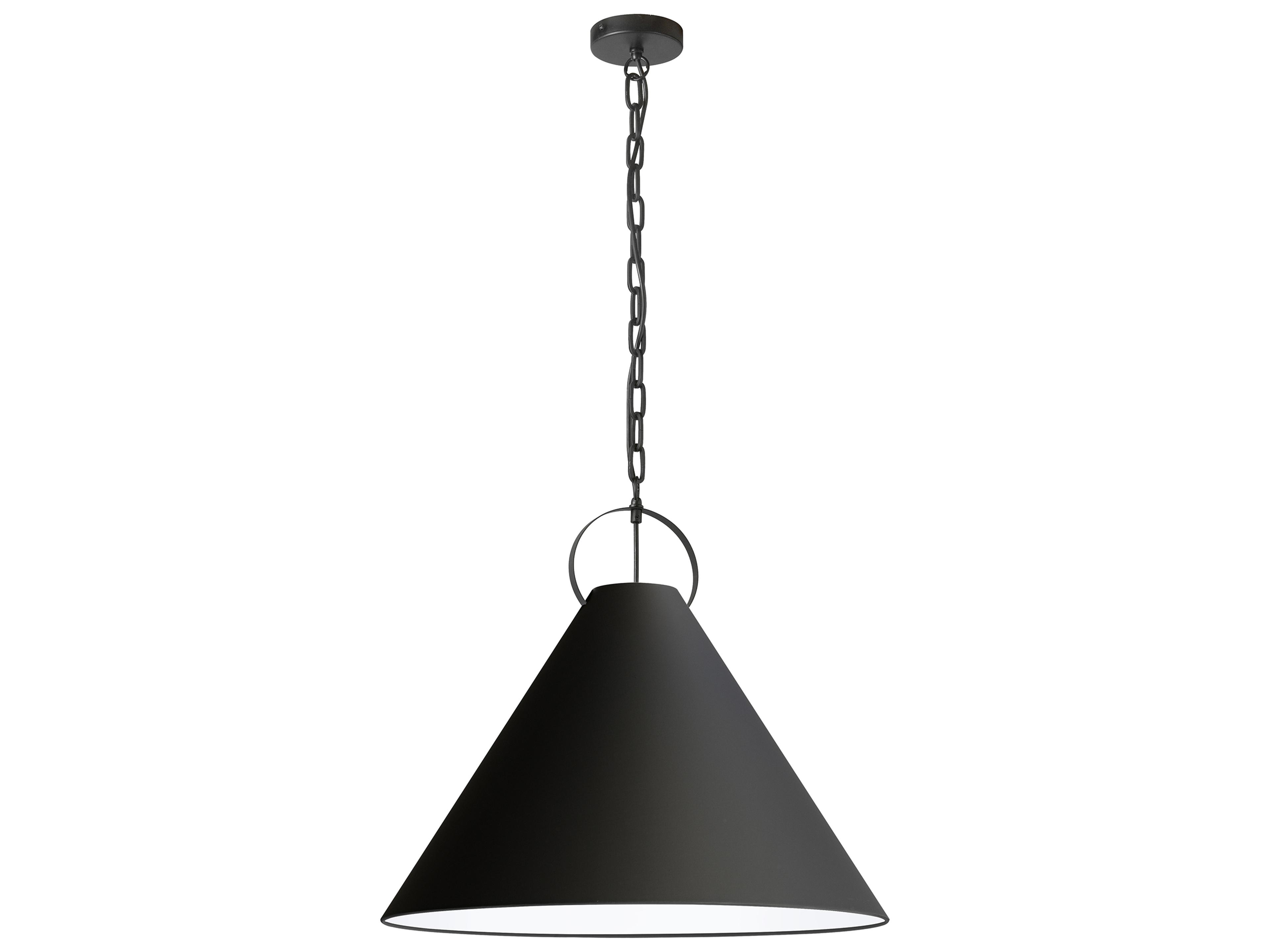 Dainolite Princeton 1-Light Matte Black Pendant