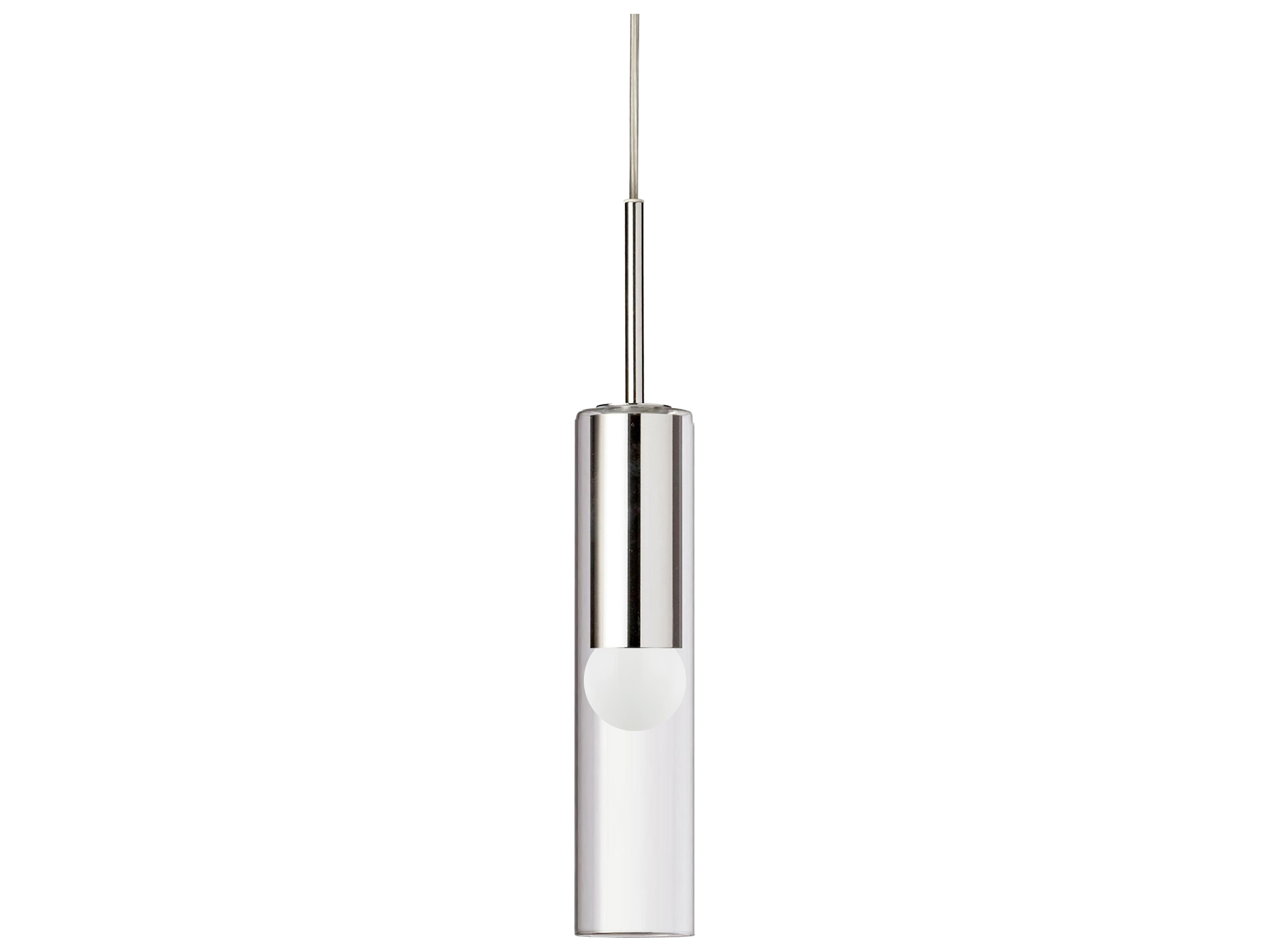 Dainolite Palmer 1-Light Polished Chrome Cylinder Mini Pendant