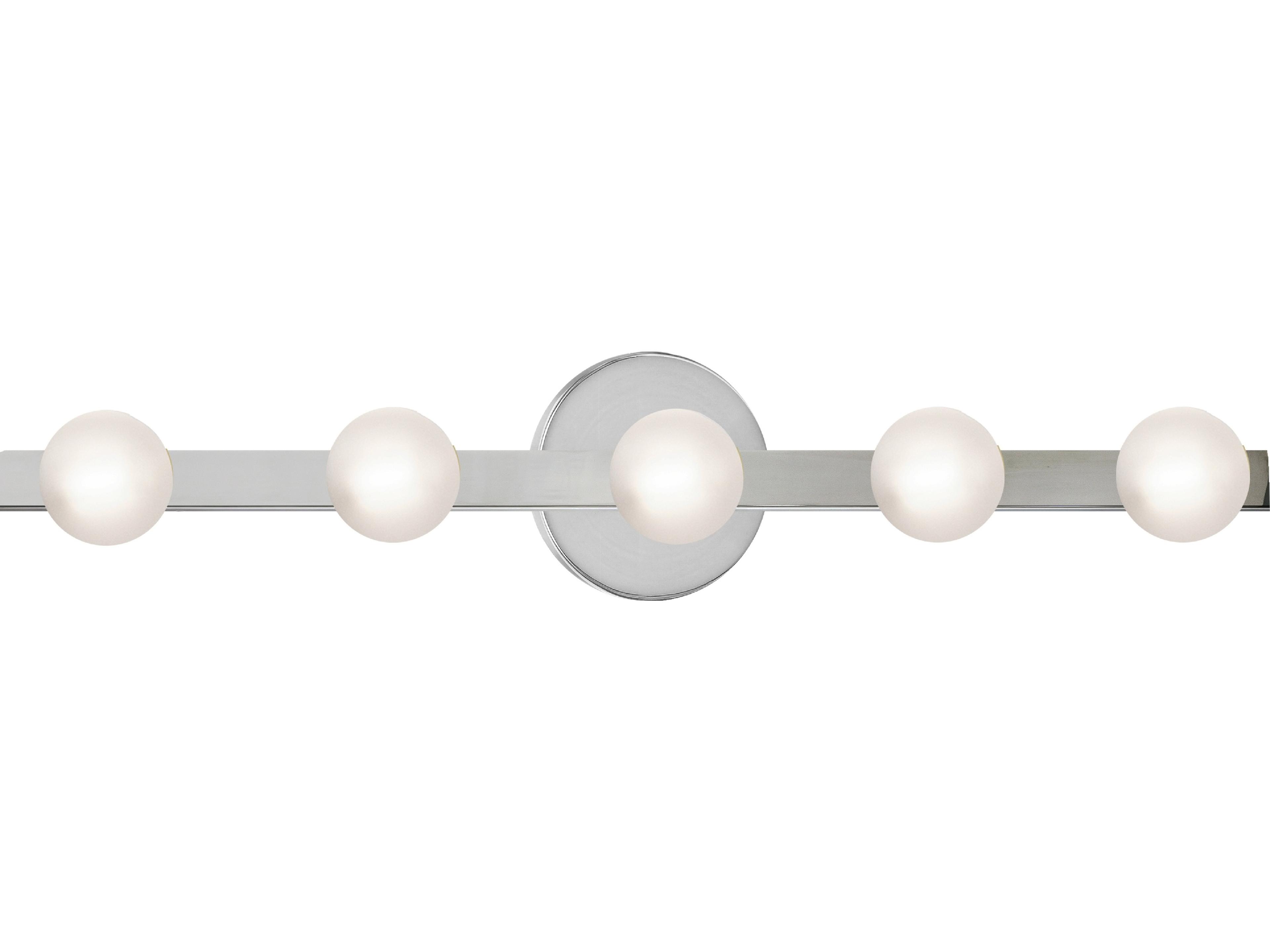 Dainolite Raleigh 5-Light Polished Chrome Vanity Light