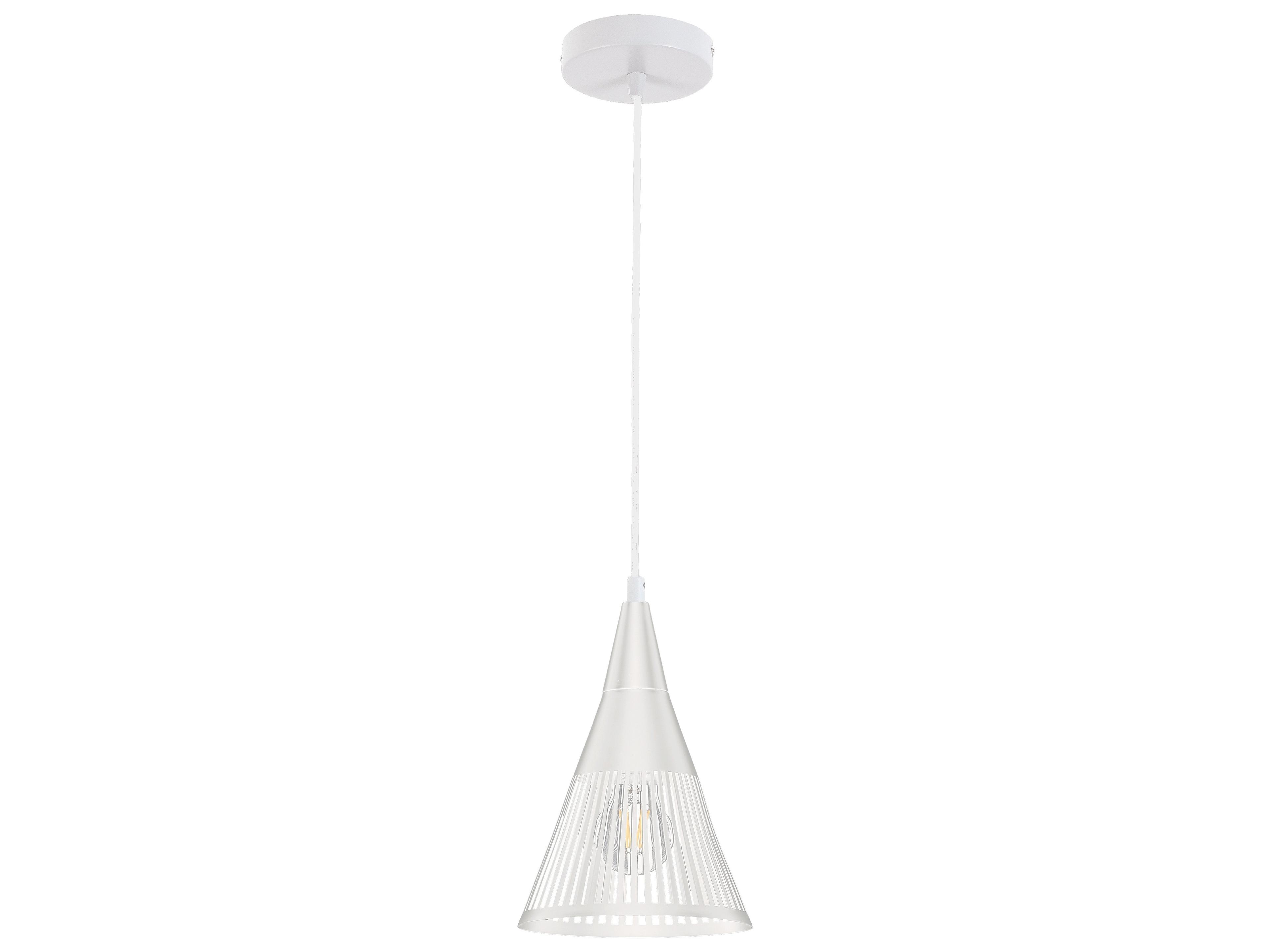 Dainolite Rebecca 1-Light Matte White Mini Pendant