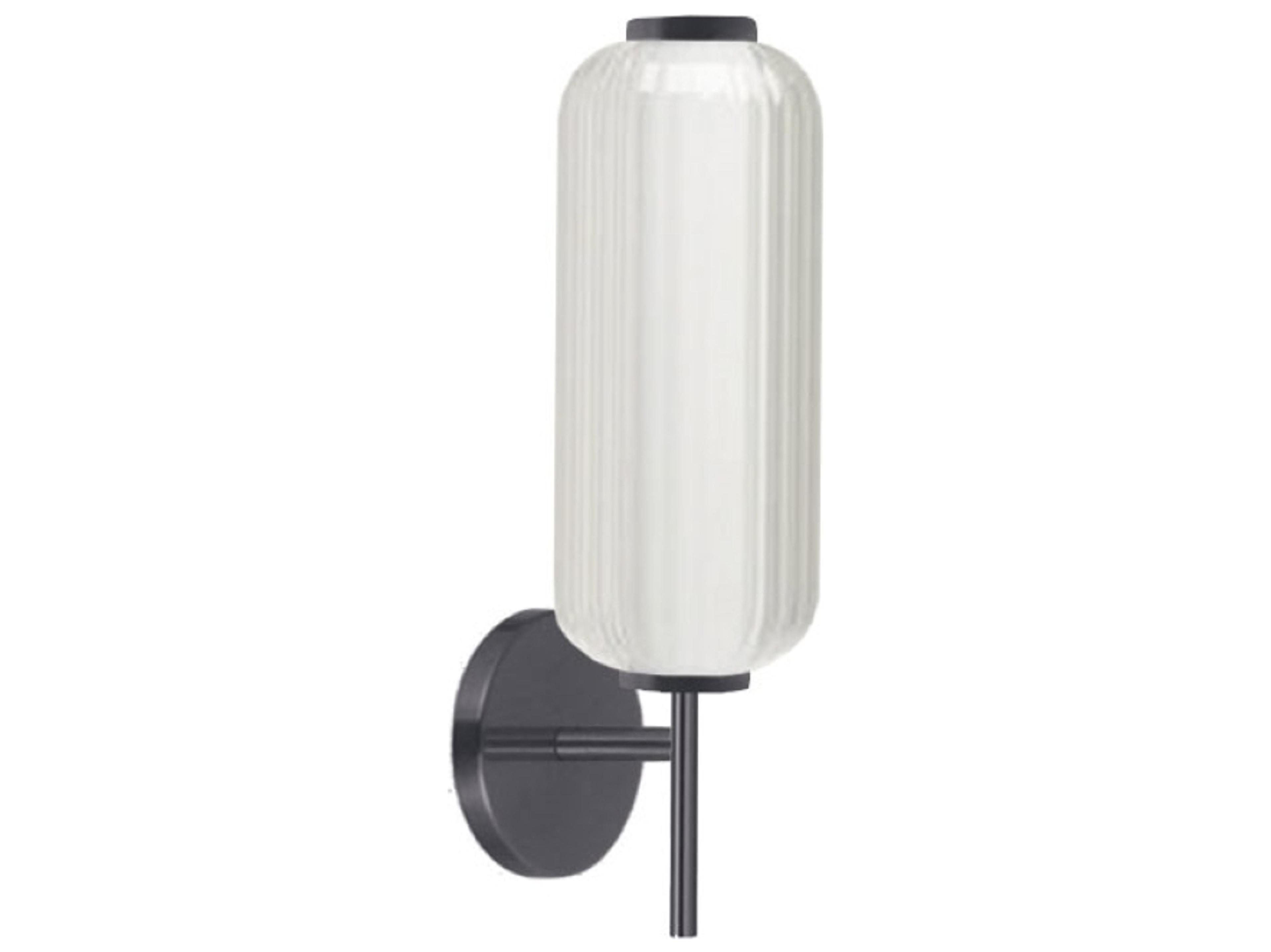 Dainolite Ramona 1-Light Matte Black Wall Sconce