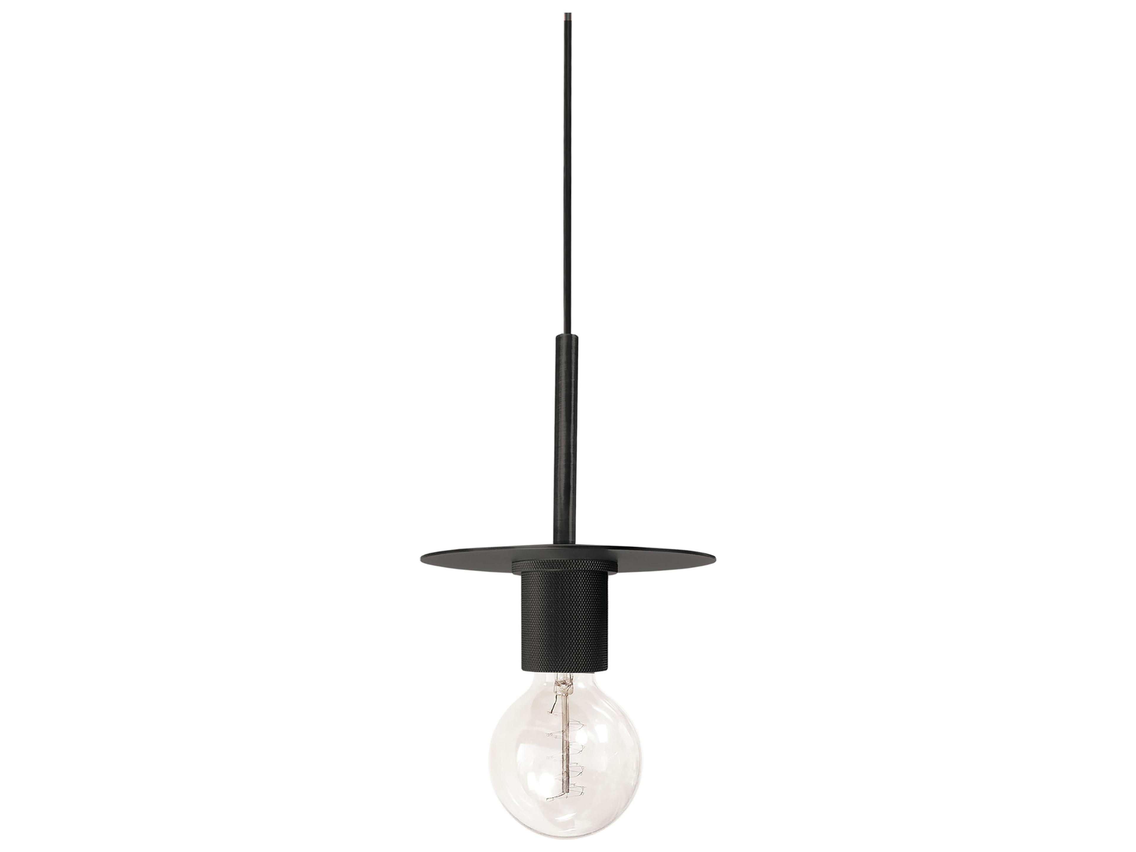 Dainolite Roswell 1-Light Matte Black Mini Pendant