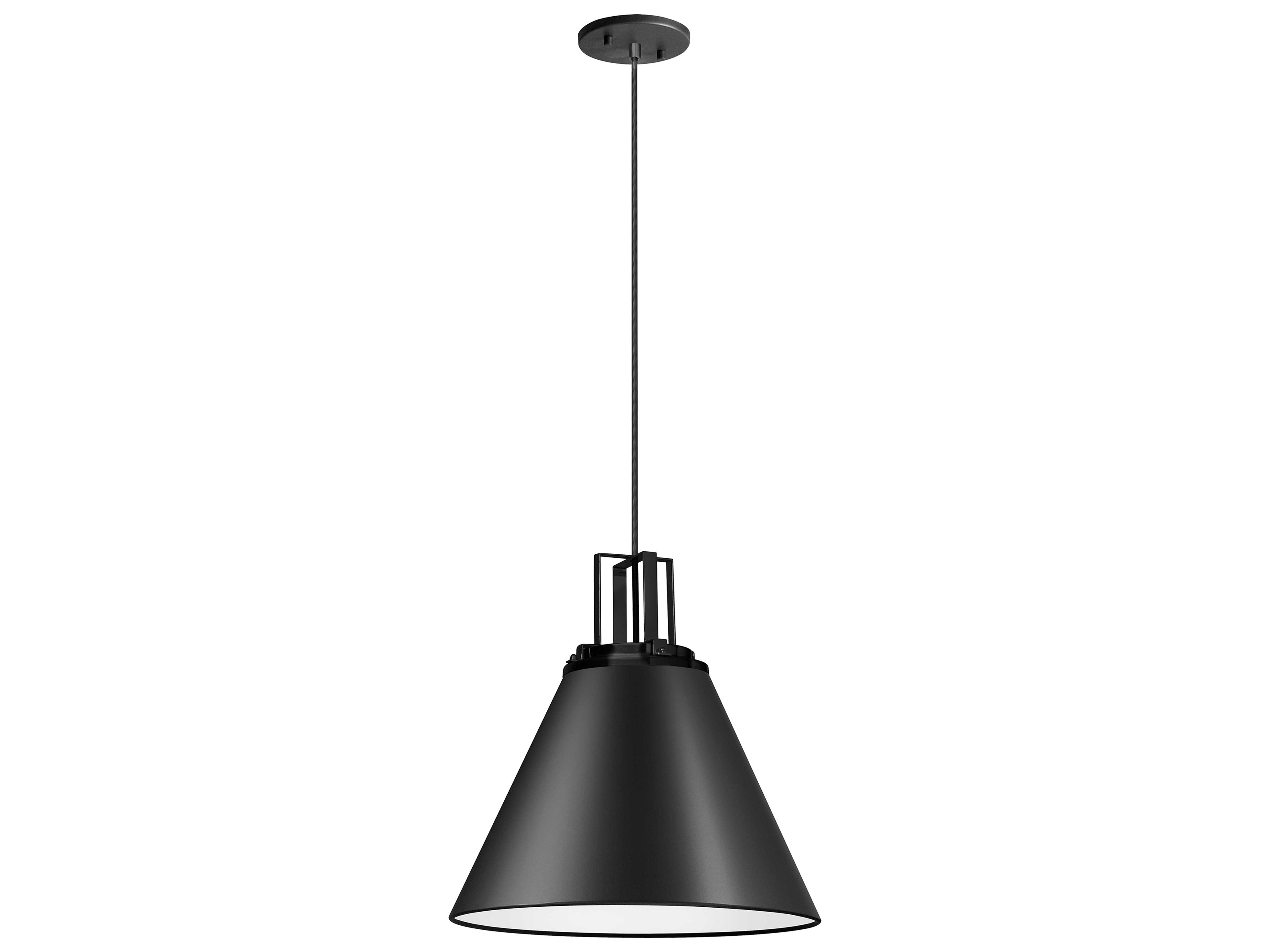 Dainolite Sonus 1-Light Matte Black Pendant