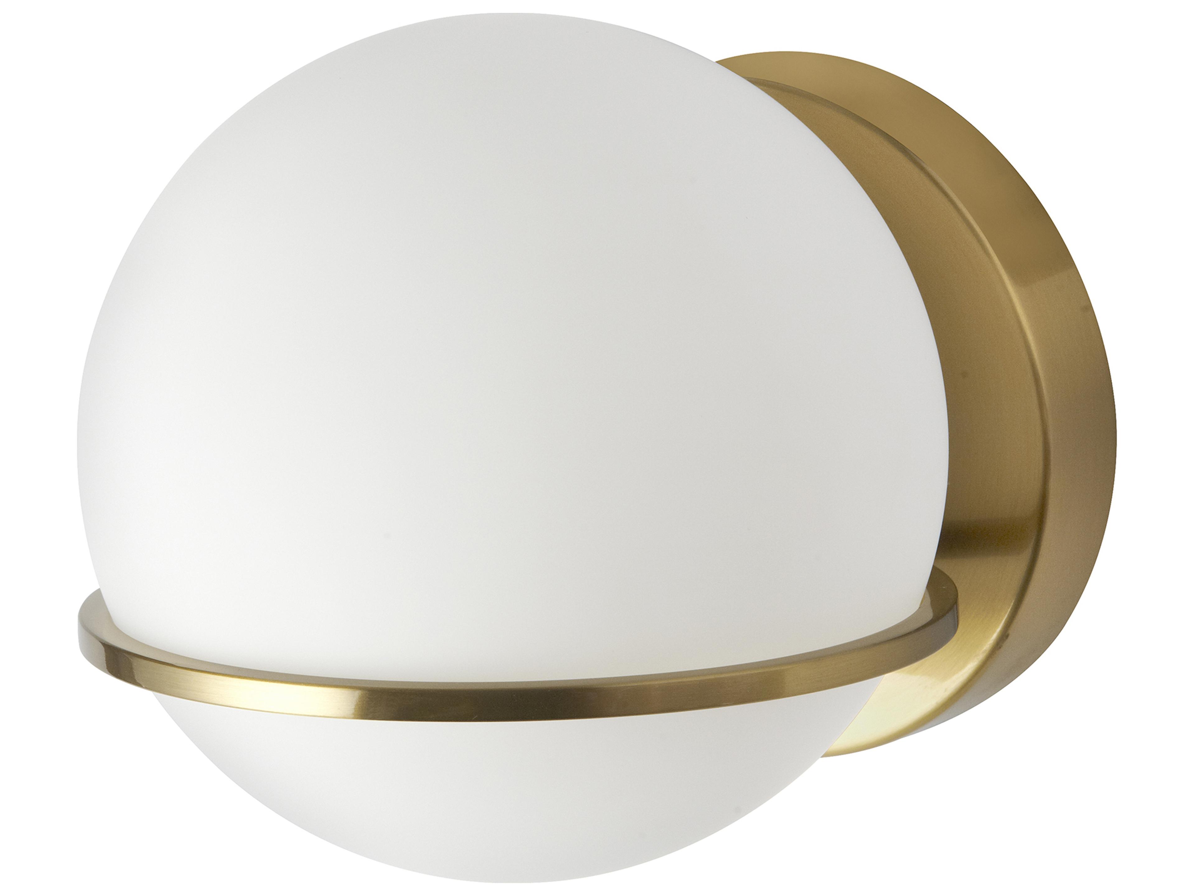 Dainolite Sofia 1-Light Aged Brass Wall Sconce
