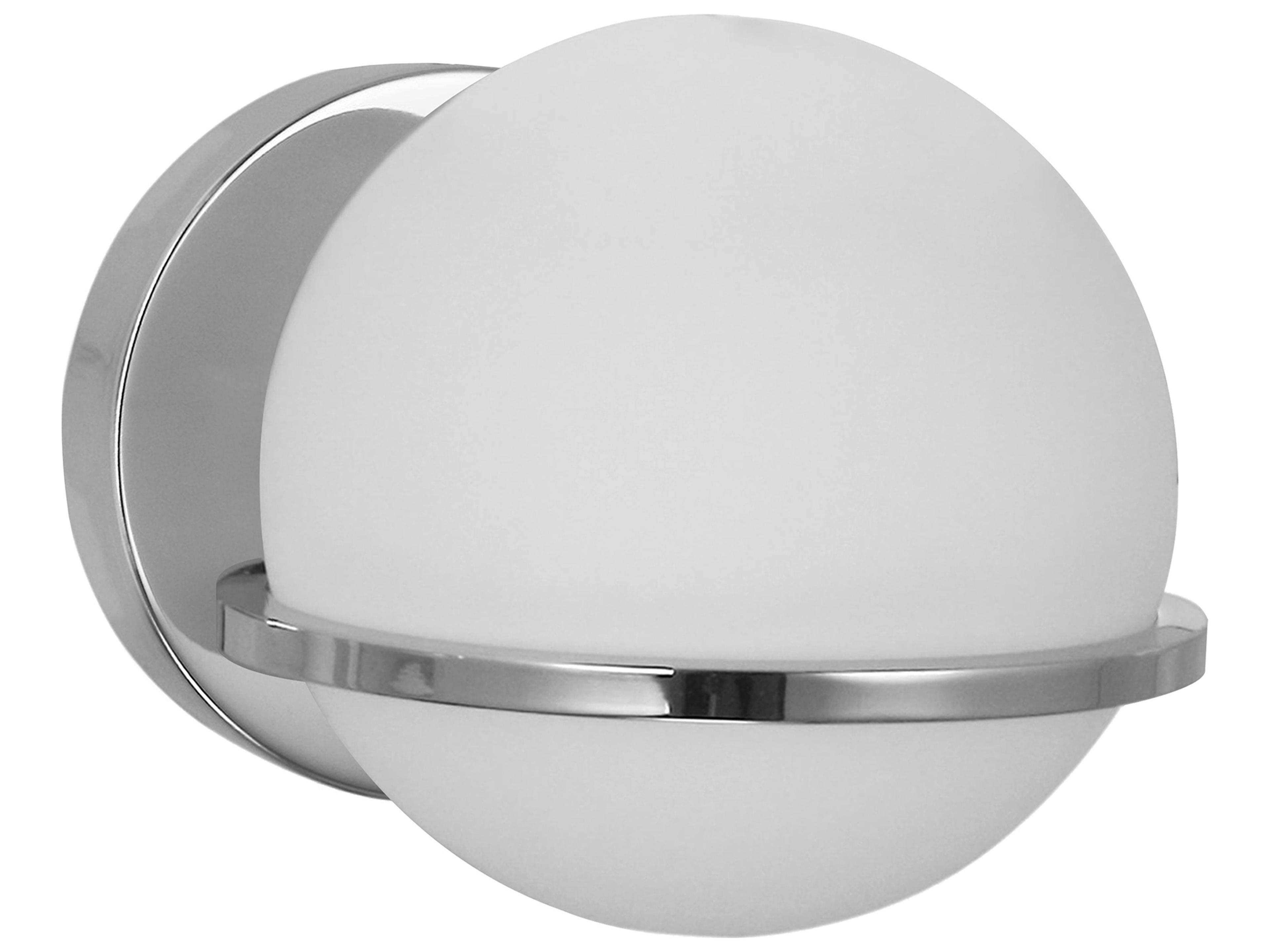 Dainolite Sofia 1-Light Polished Chrome Wall Sconce