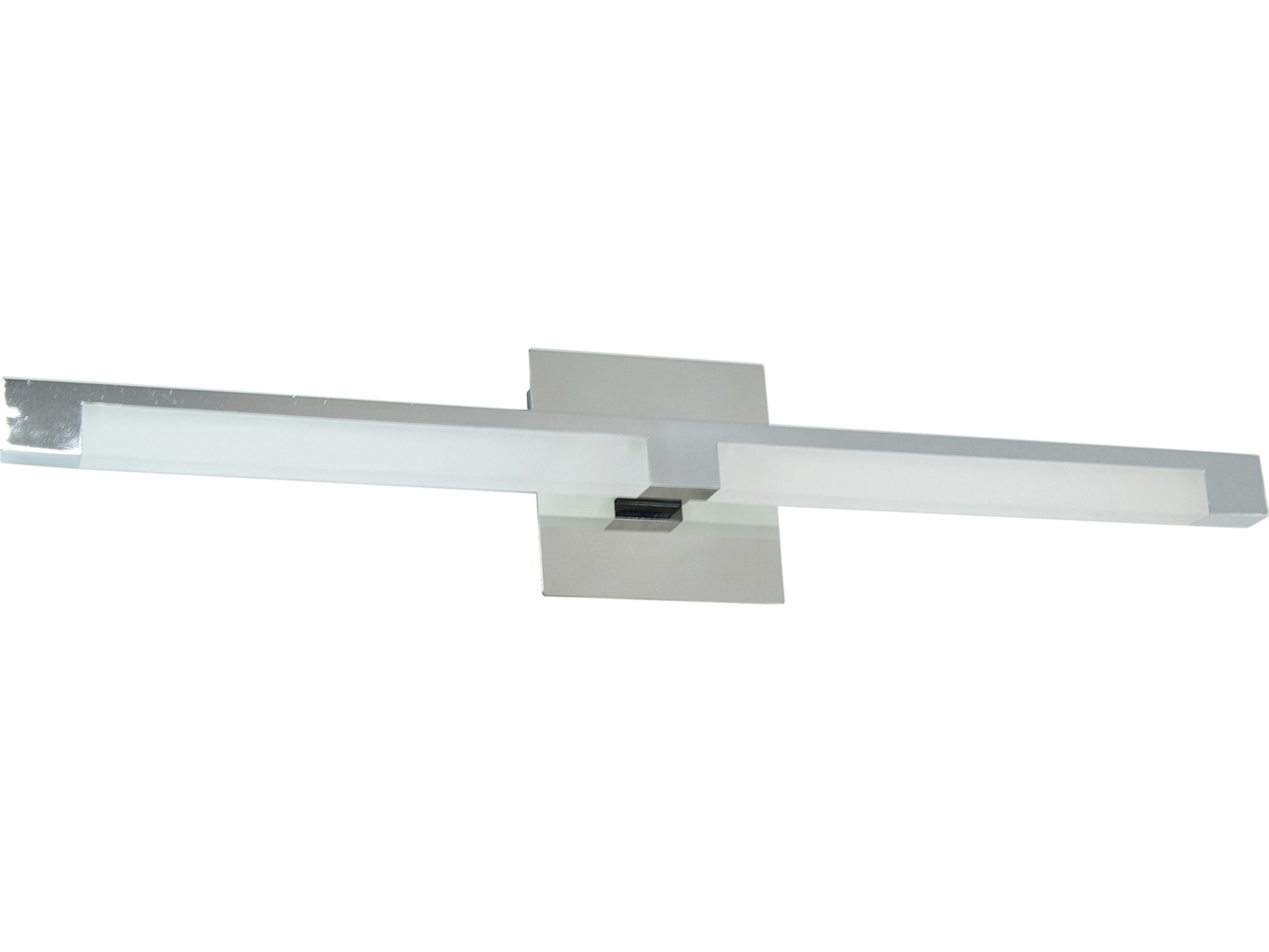 Dainolite Soho 2-Light Polished Chrome Vanity Light