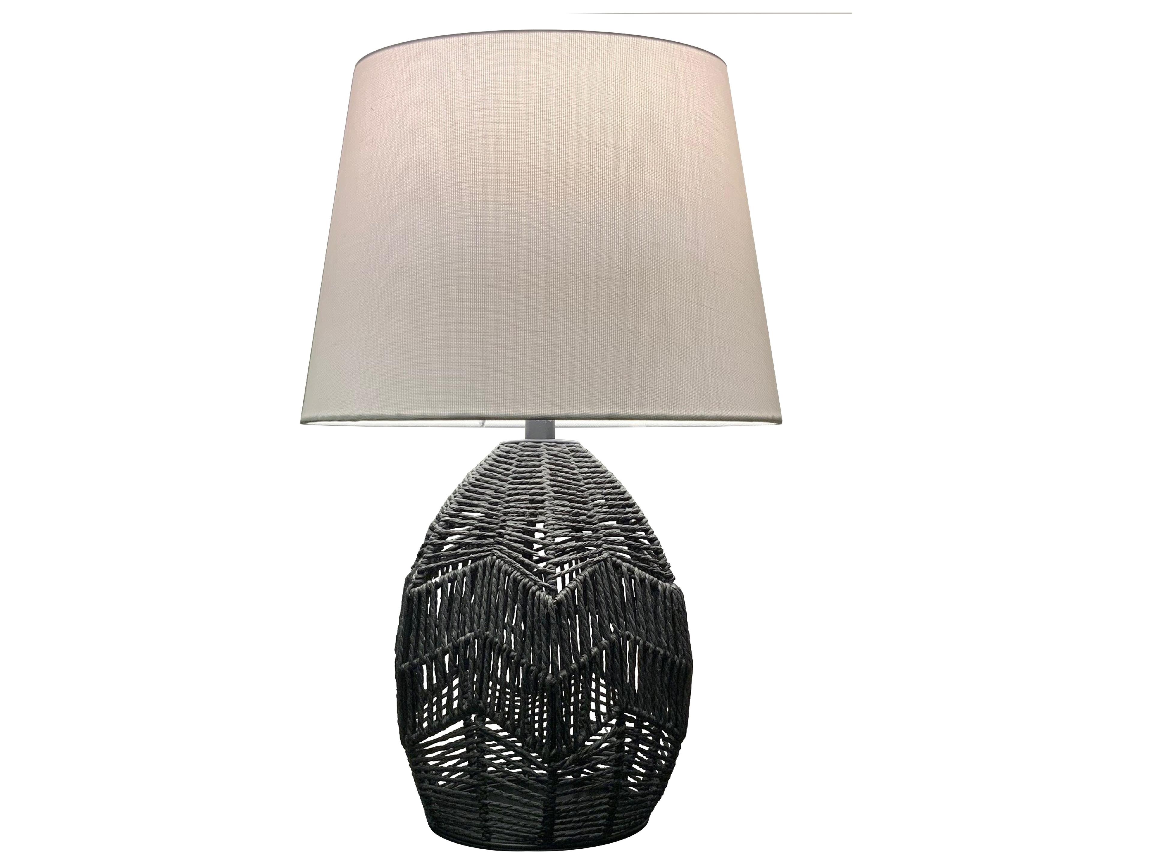 Dainolite Tillie Black Beige Table Lamp