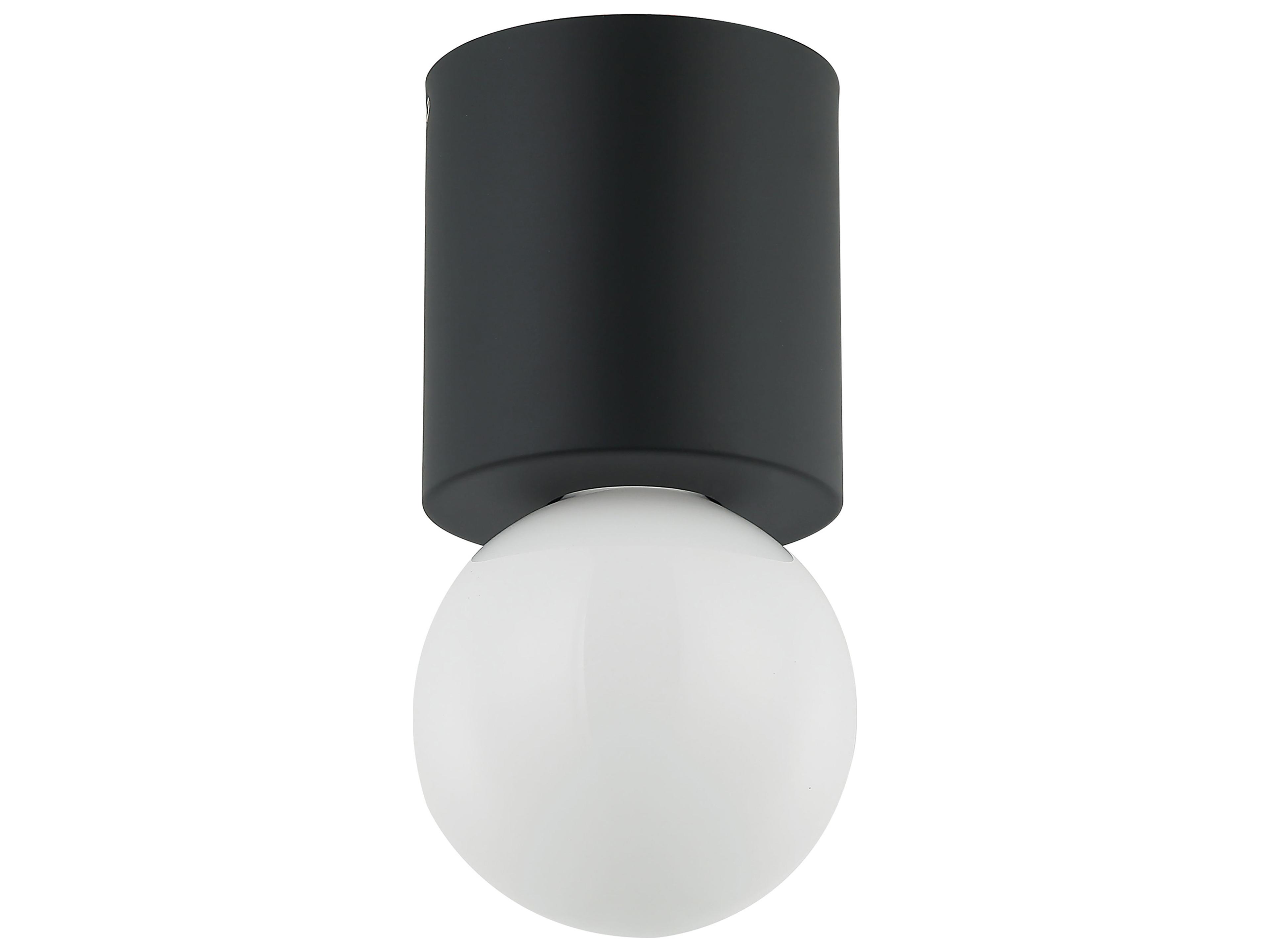 Dainolite Theron 1-Light Matte Black Globe Flush Mount