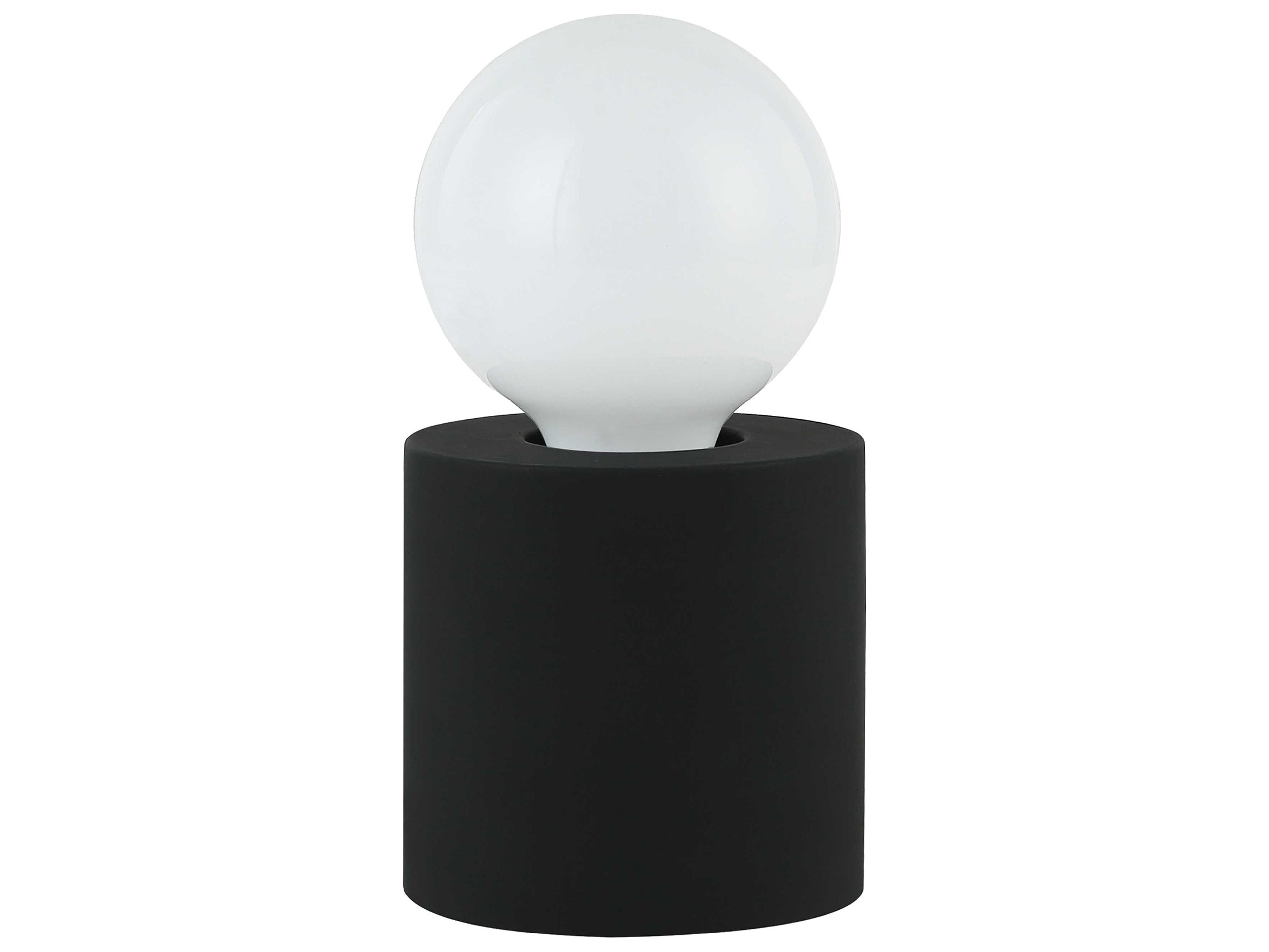 Dainolite Tonya Matte Black Table Lamp