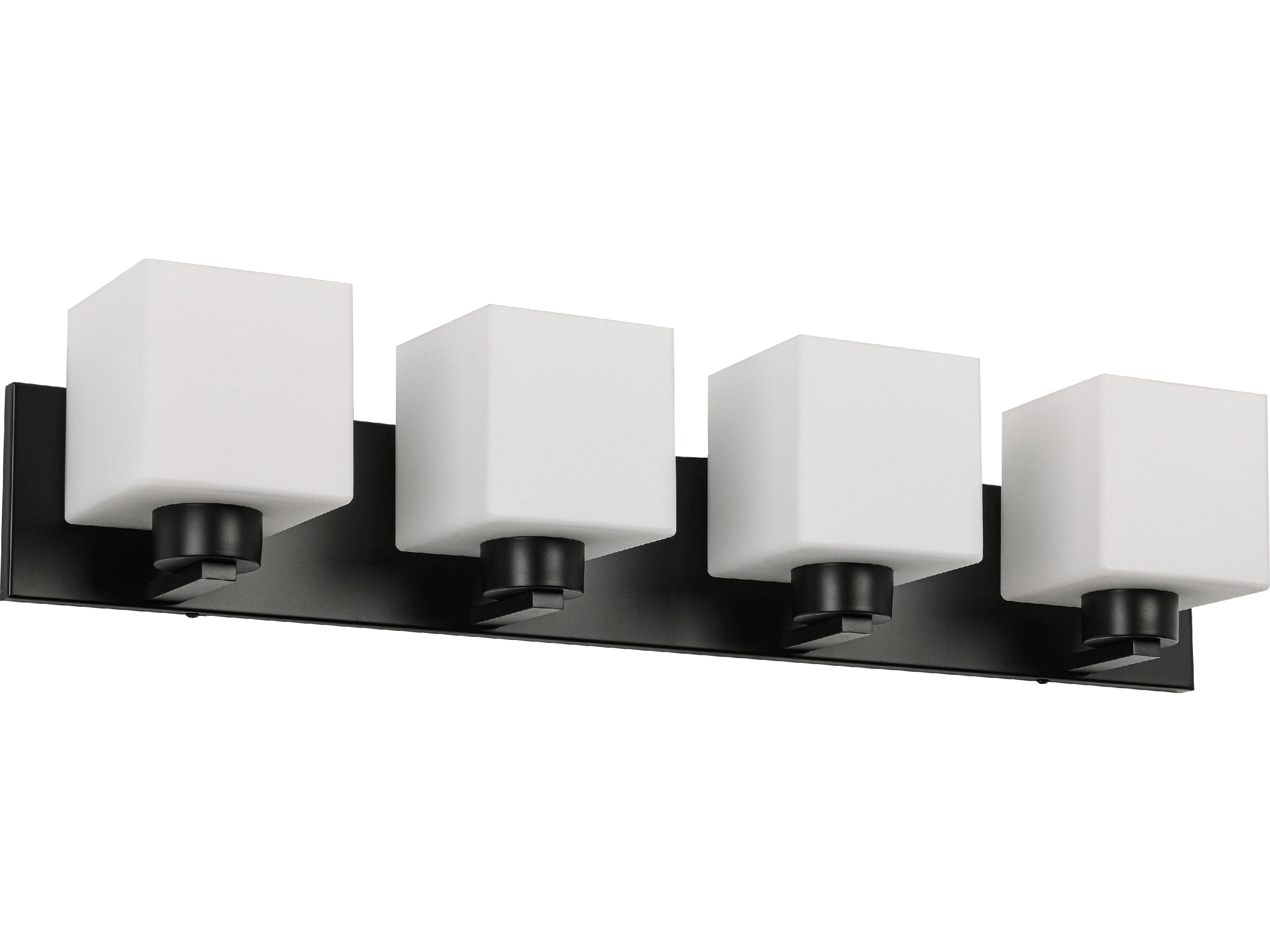 Dainolite Veda 4-Light Matte Black Vanity Light