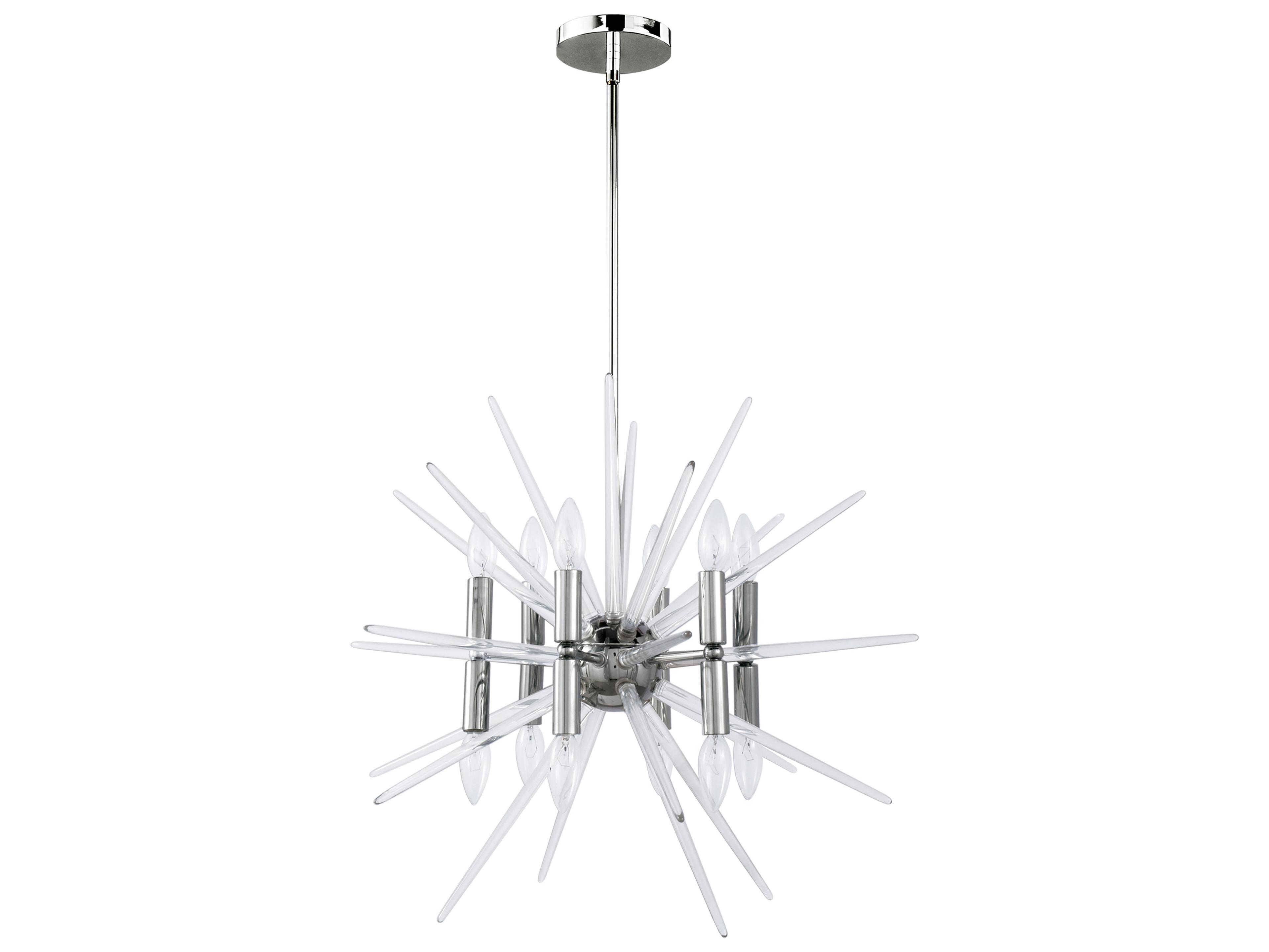 Dainolite Vela 12-Light Polished Chrome Sputnik Chandelier