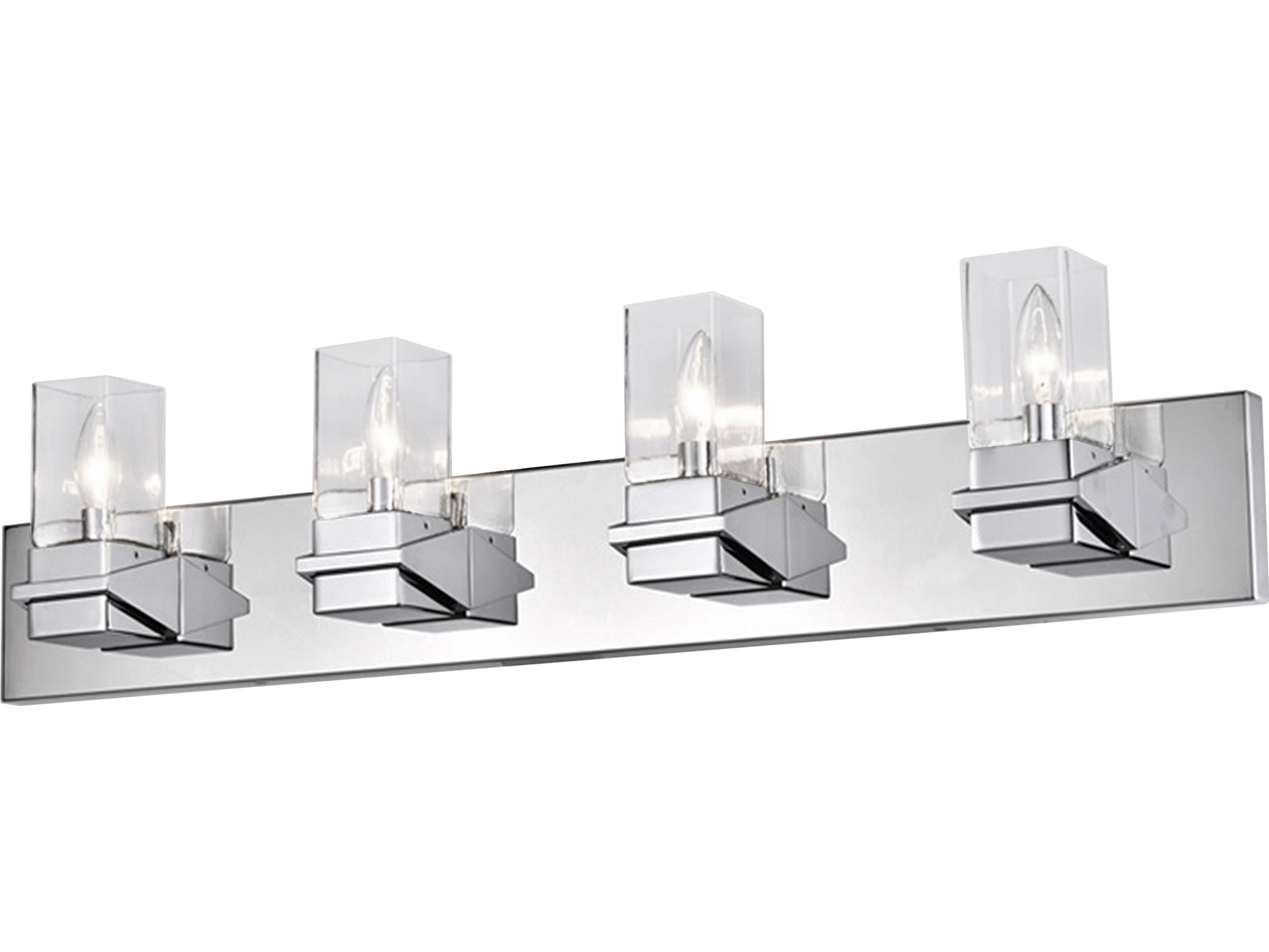 Veronica 4-Light Polished Chrome Vanity Light