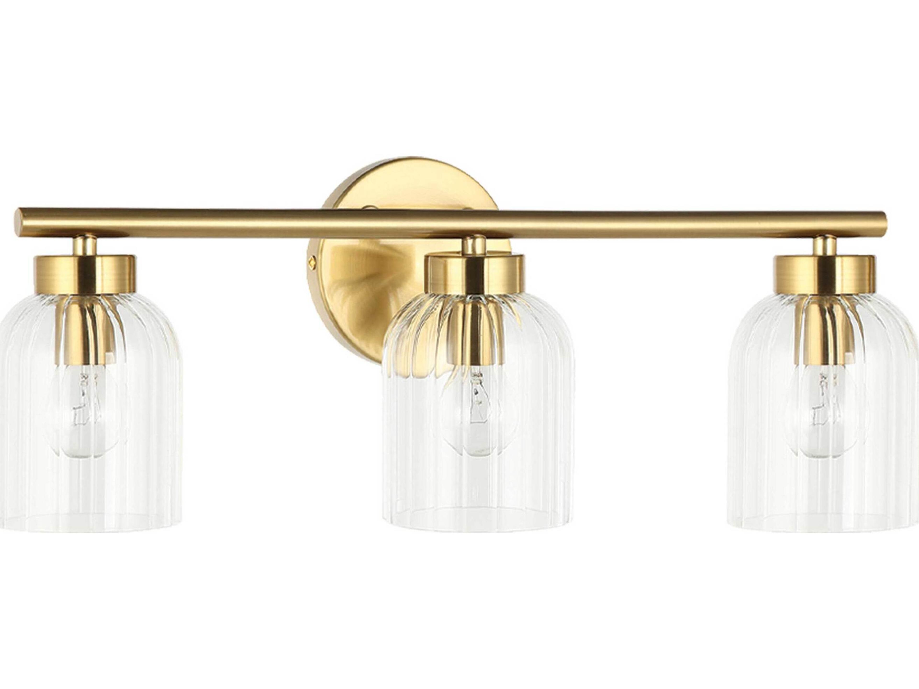 Vienna 3-Light Aged Brass Vanity Light