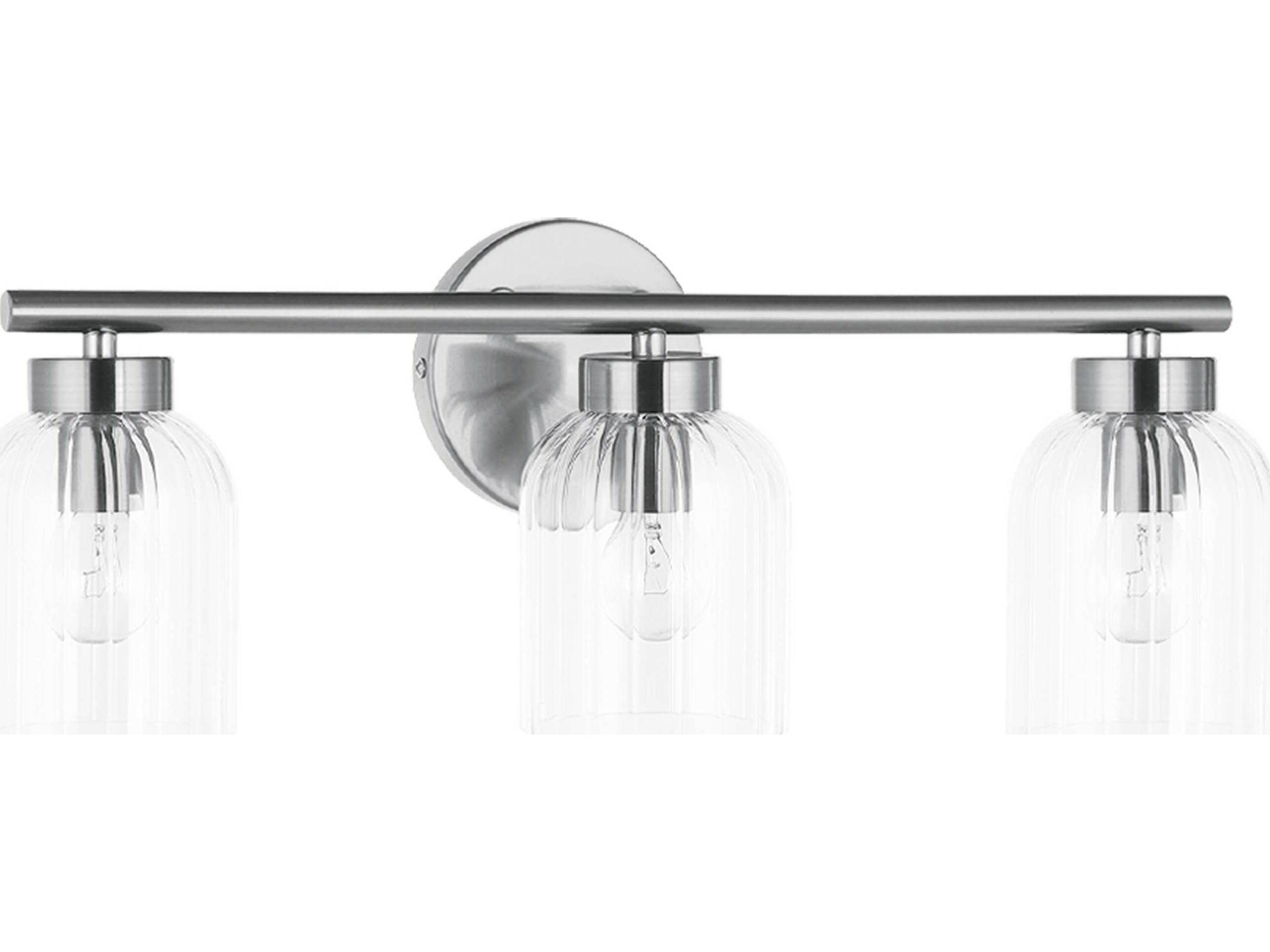 Vienna 3-Light Polished Chrome Vanity Light