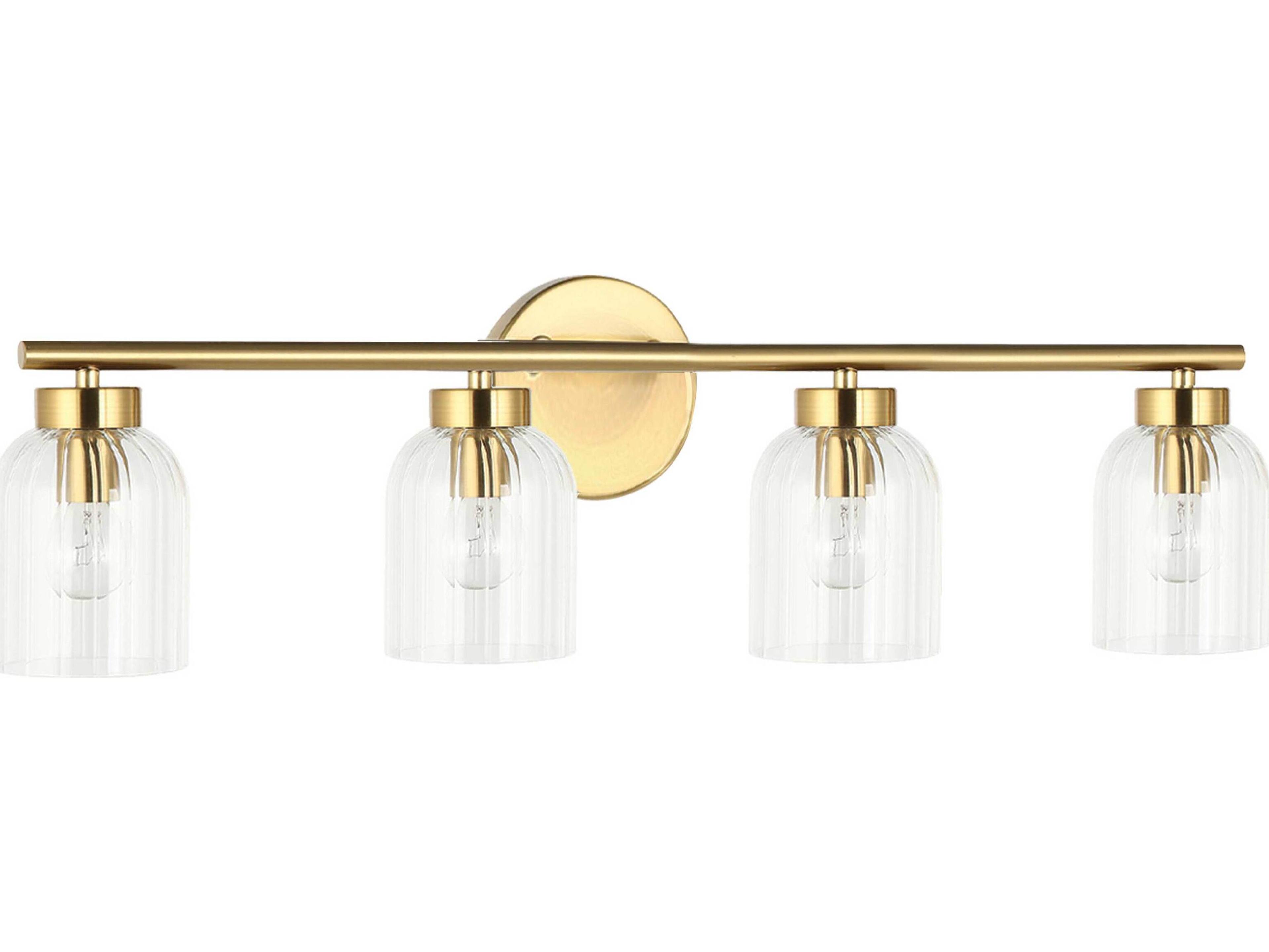Vienna 4-Light Aged Brass Vanity Light
