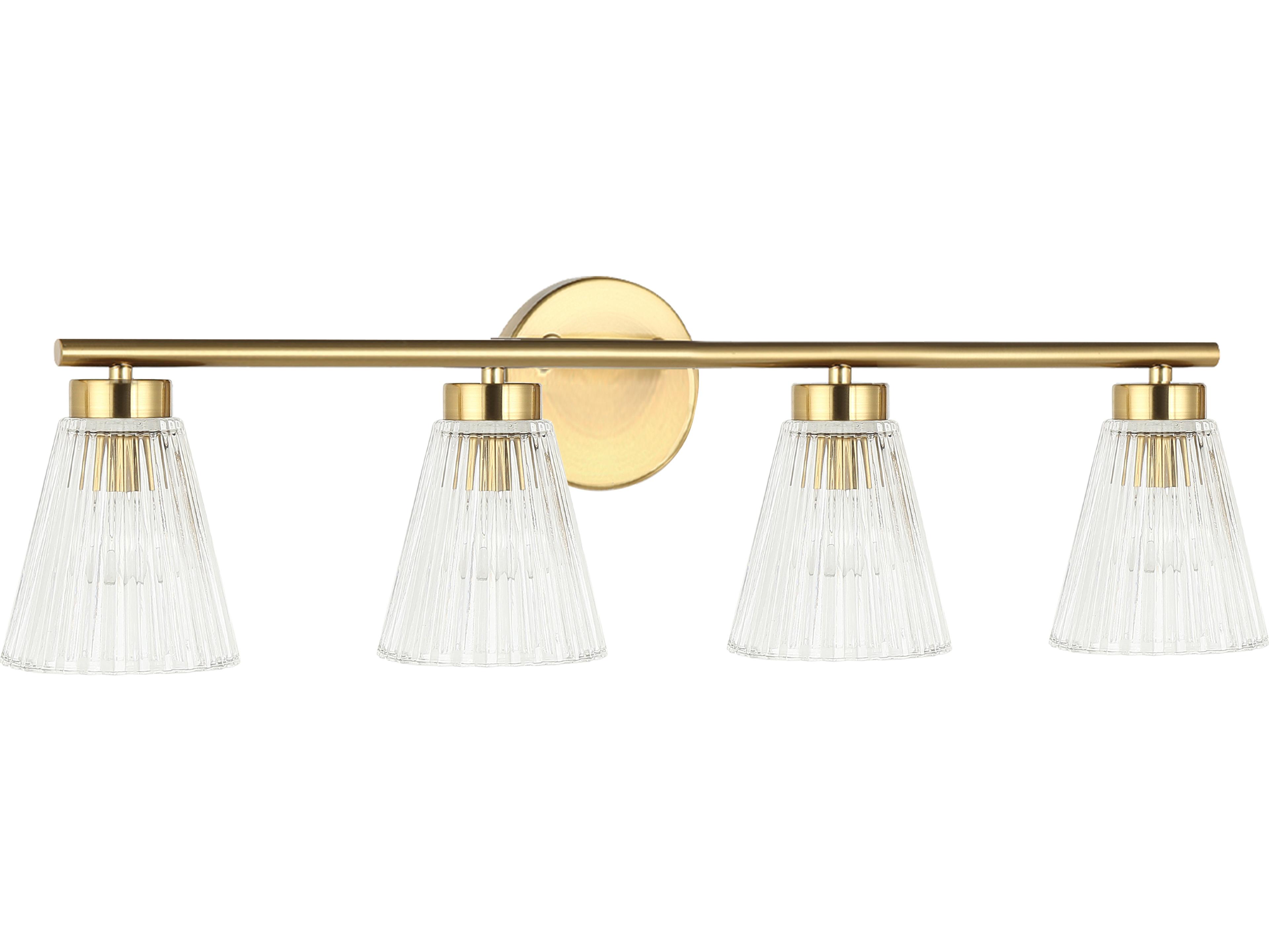 Vienna 4-Light Aged Brass Vanity Light