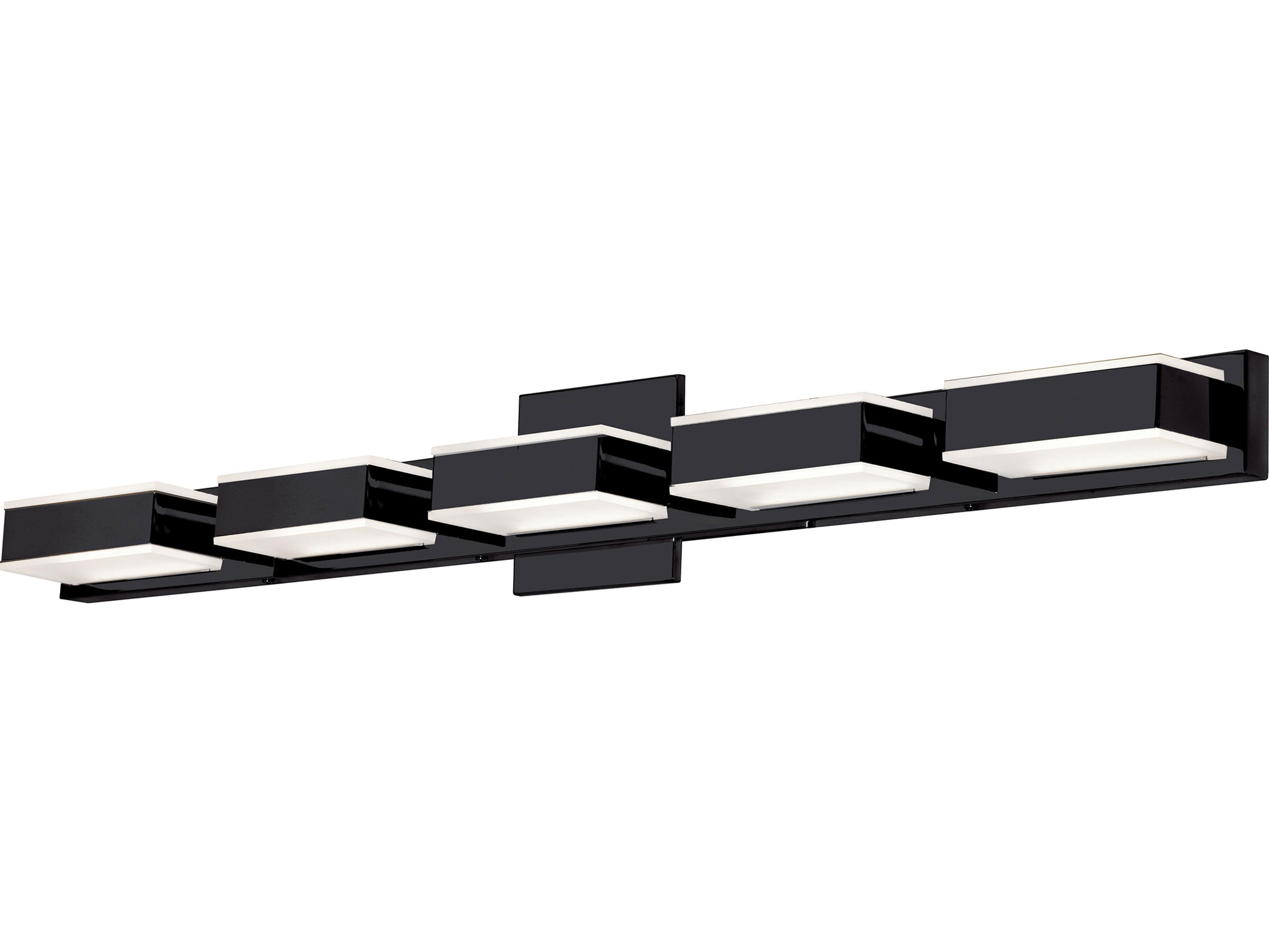 Viola 5-Light Matte Black Vanity Light