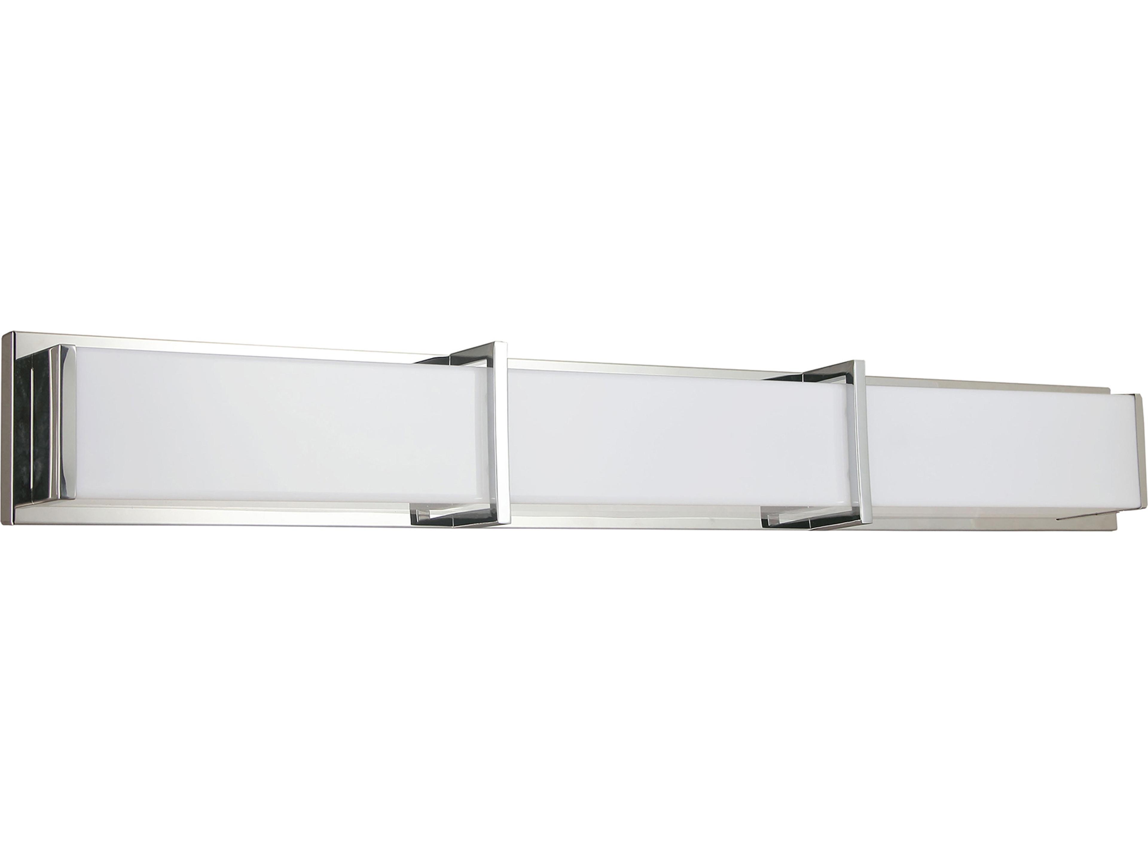 Dainolite Winston 1-Light Polished Chrome Vanity Light